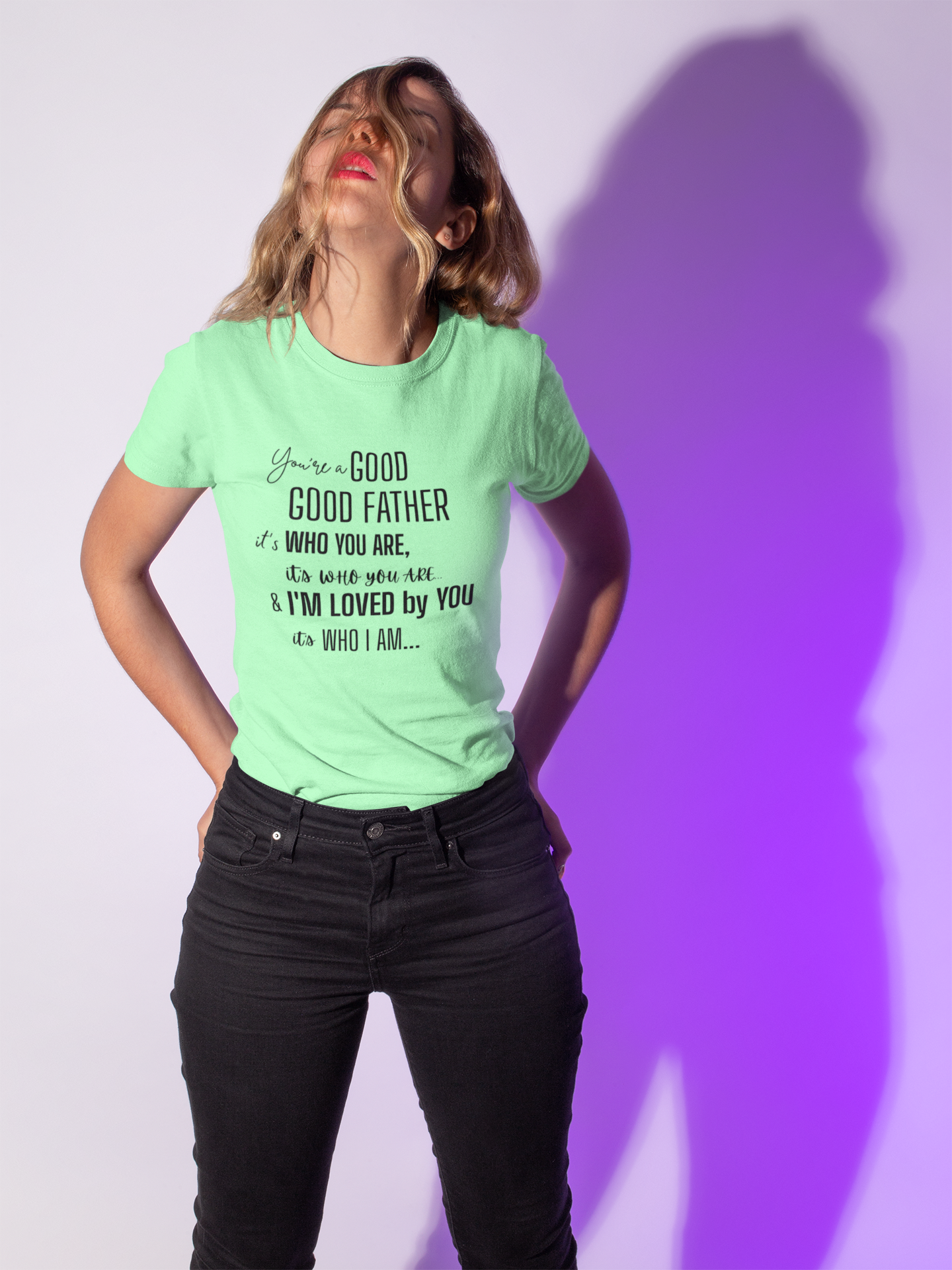 Unisex Heavy Cotton Tee | You're a Good Father | Gift for Father's Day, Birthday, Dad's Night Out, Casual Wear, Family Gatherings product thumbnail image