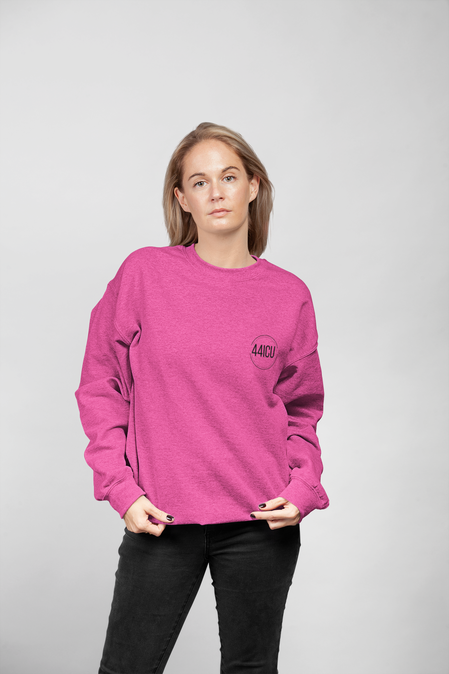 Gildan SF00 4400 SICU crewneck STL outline-BLACK product thumbnail image