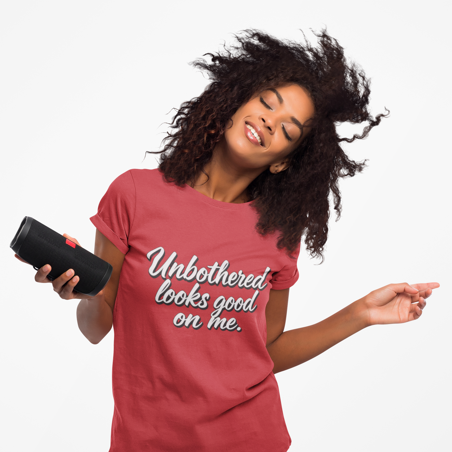 Unbothered T-Shirt - 'Unbothered Looks Good On Me' product thumbnail image Unbothered T-Shirt - 'Unbothered Looks Good On Me' product thumbnail image