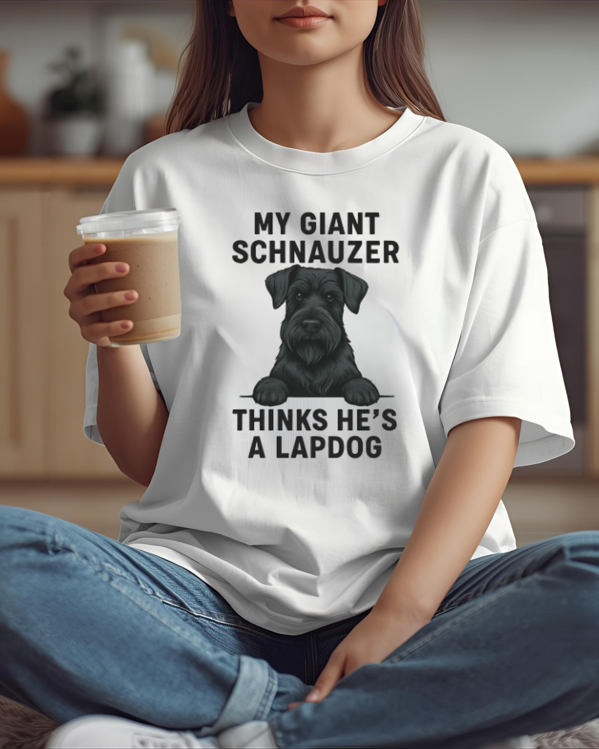 My Giant Schnauzer Thinks He’s a Lapdog T-Shirt