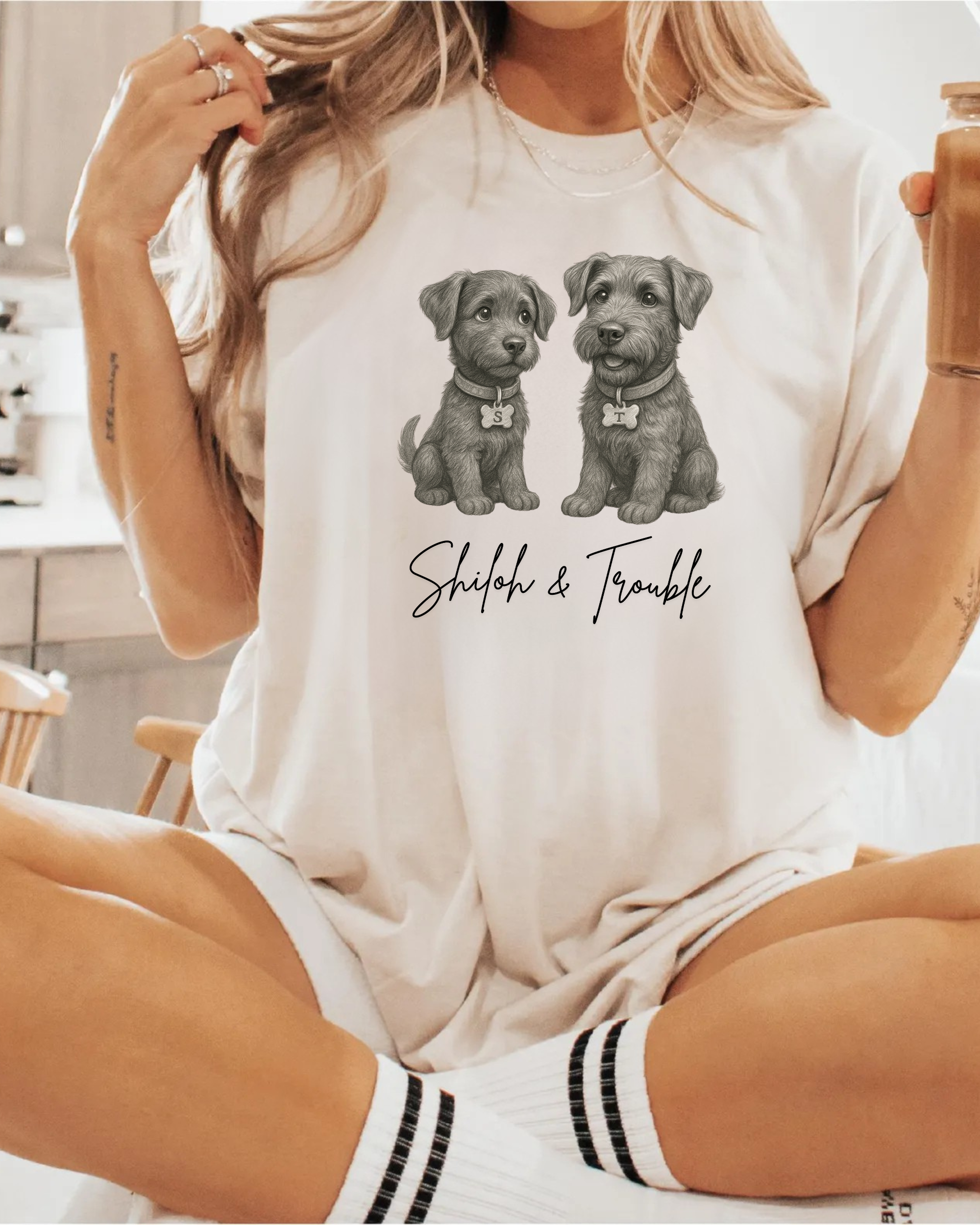 Giant Schnauzers Shiloh &amp; Trouble Unisex T-shirt