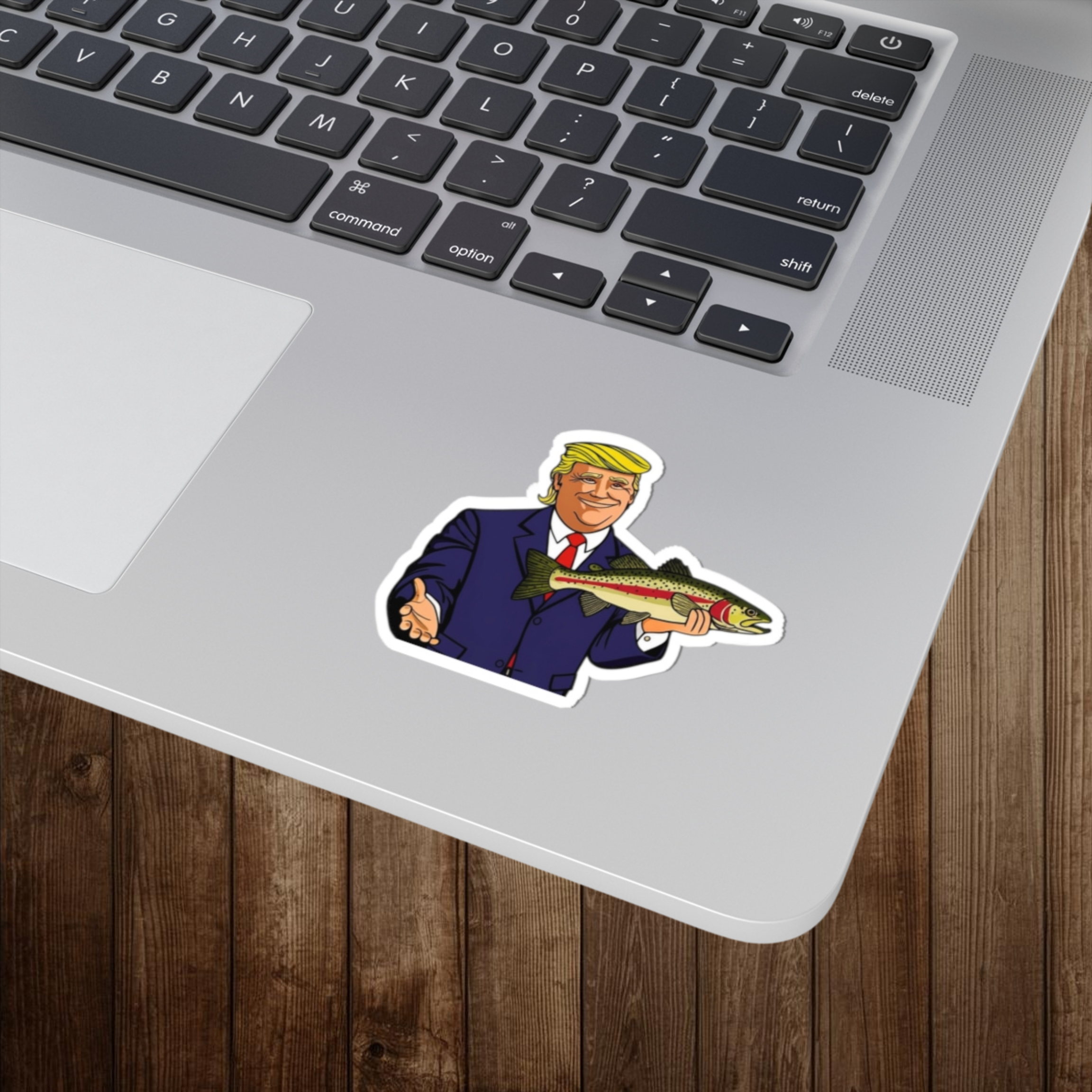 Presidential Angler Fishing Sticker | Trout Sticker | Political Funny Fishing Decal | Patriotic Fishing Sticker | Fishing Gift | Dad Gift product thumbnail image Presidential Angler Fishing Sticker | Trout Sticker | Political Funny Fishing Decal | Patriotic Fishing Sticker | Fishing Gift | Dad Gift product thumbnail image