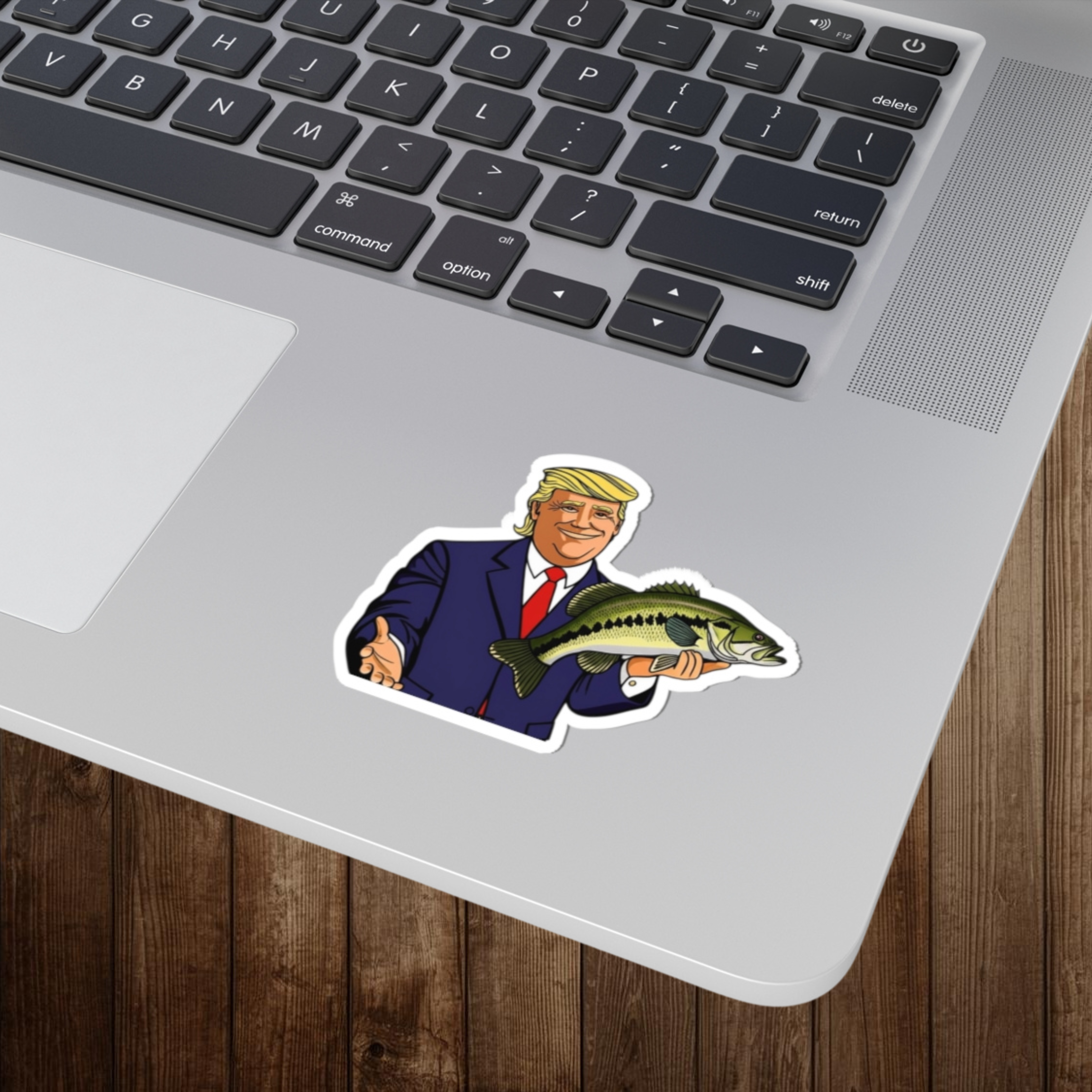 Presidential Angler Fishing Sticker | Bass Fish Sticker | Political Funny Fishing Decal | Patriotic Fishing Sticker | Fishing Gift |Dad Gift product thumbnail image Presidential Angler Fishing Sticker | Bass Fish Sticker | Political Funny Fishing Decal | Patriotic Fishing Sticker | Fishing Gift |Dad Gift product thumbnail image