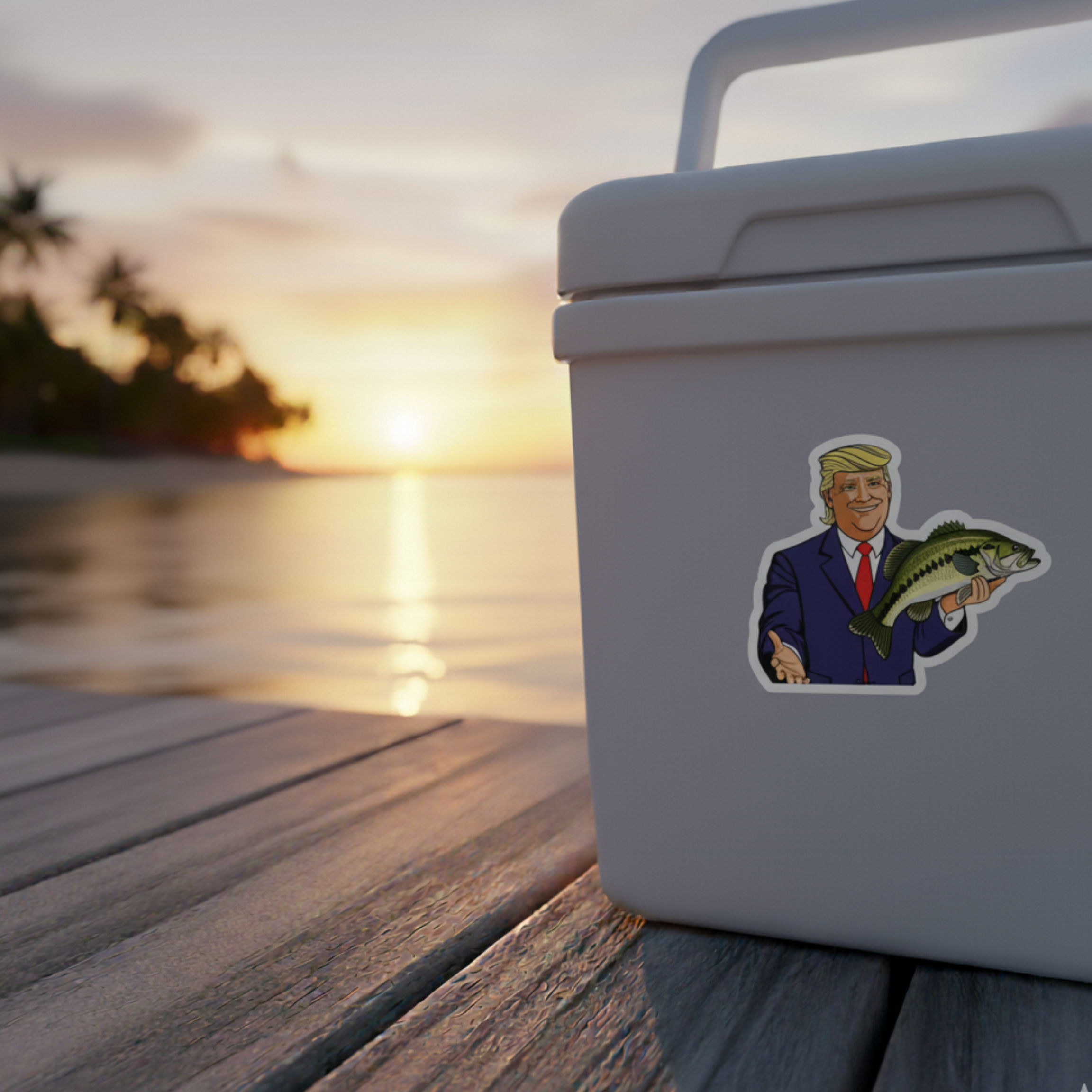 Presidential Angler Fishing Sticker | Bass Fish Sticker | Political Funny Fishing Decal | Patriotic Fishing Sticker | Fishing Gift |Dad Gift product thumbnail image Presidential Angler Fishing Sticker | Bass Fish Sticker | Political Funny Fishing Decal | Patriotic Fishing Sticker | Fishing Gift |Dad Gift product thumbnail image