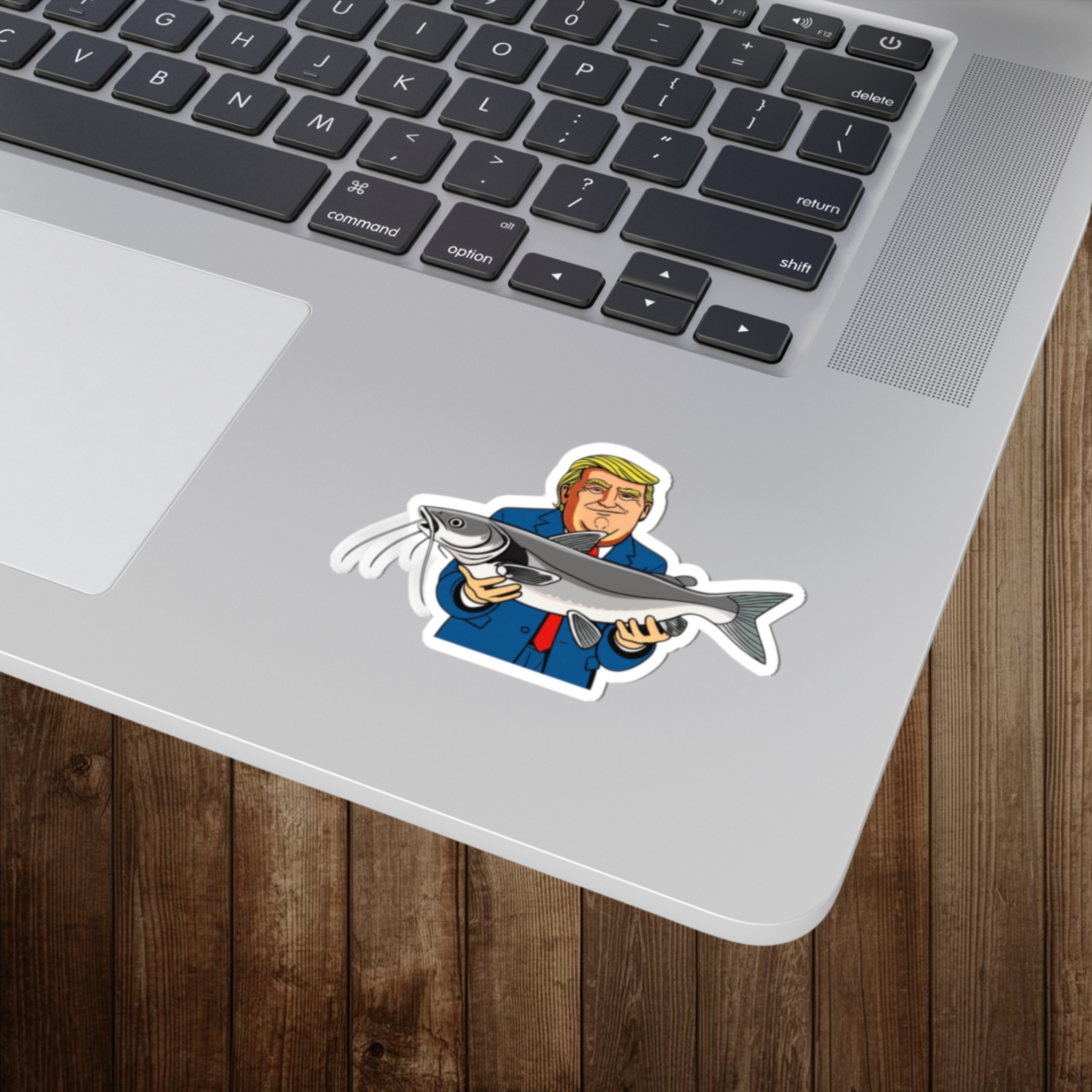 Presidential Angler Fishing Sticker | Catfish Sticker | Political Funny Fishing Decal | Patriotic Fishing Sticker | Fishing Gift | Dad Gift product thumbnail image
