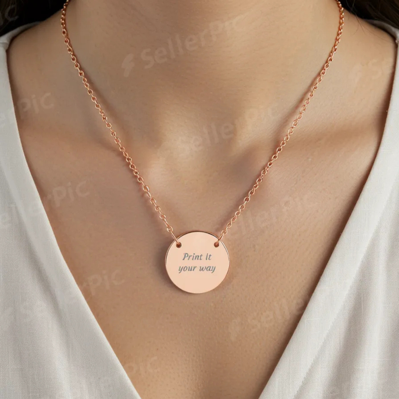 Circle Necklace (Engraving) Circle Necklace (Engraving)