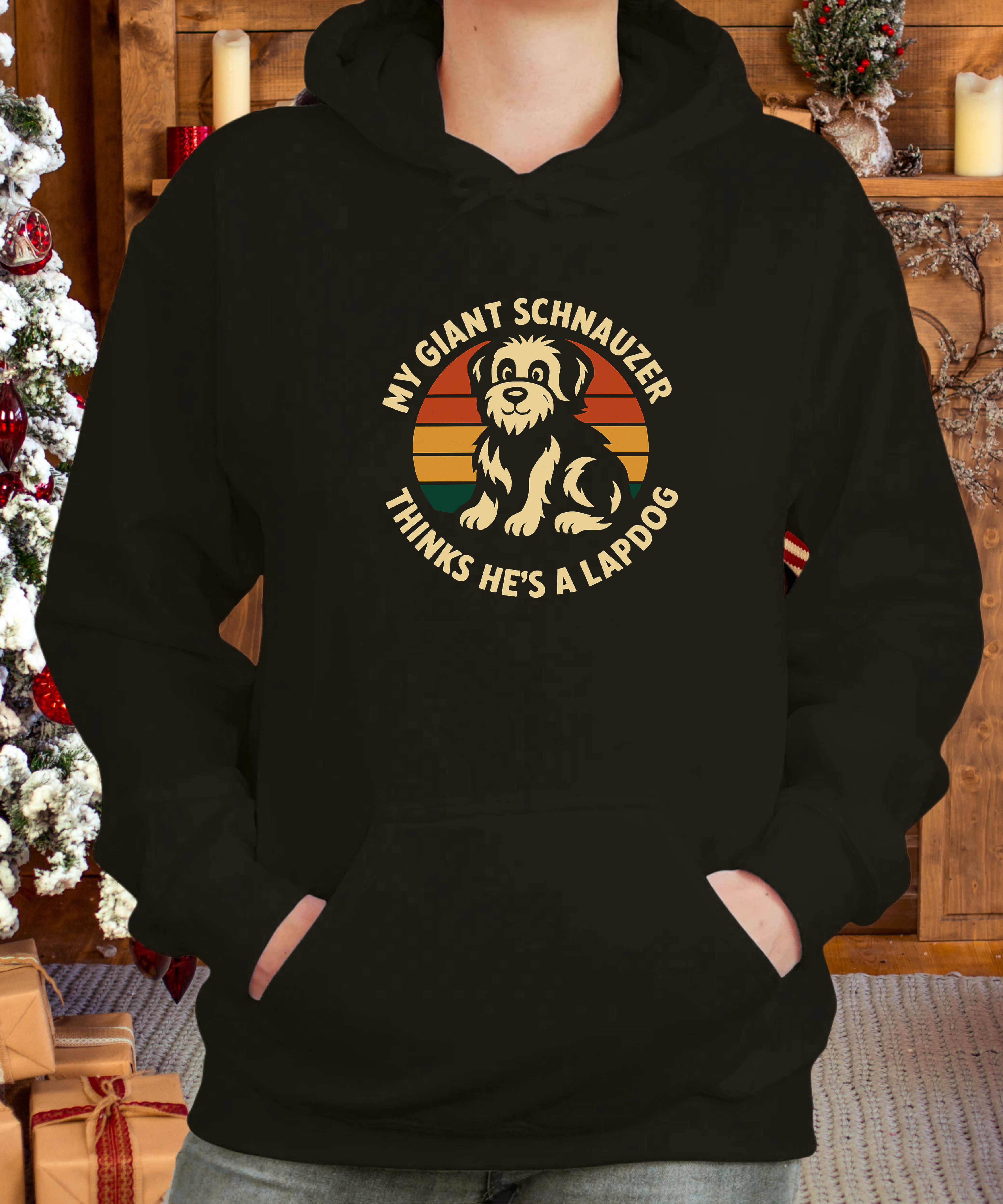 "My Giant Schnauzer Think He's a Lapdog"  Hoodie