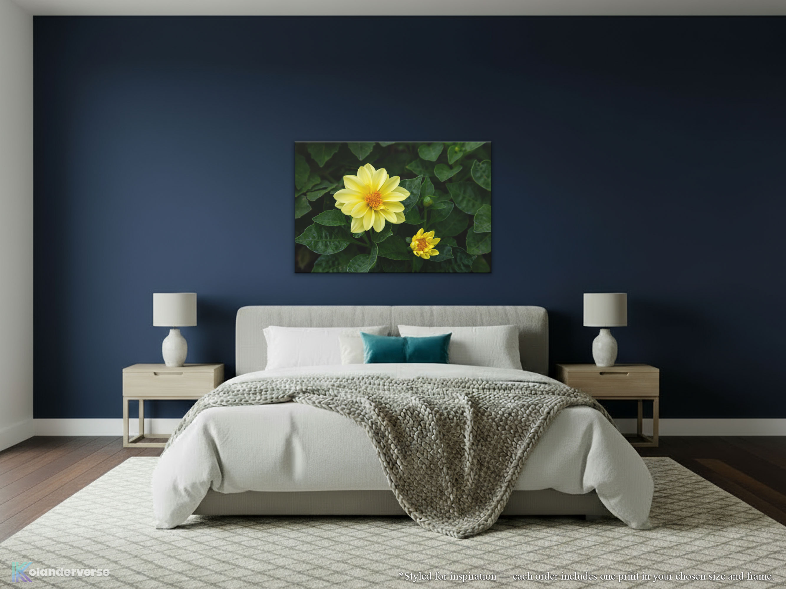 Yellow Dahlia Flower - Canvas Print - Floral Botanical Photography Decor, Modern Farmhouse Artwork #37 product thumbnail image Yellow Dahlia Flower - Canvas Print - Floral Botanical Photography Decor, Modern Farmhouse Artwork #37 product thumbnail image