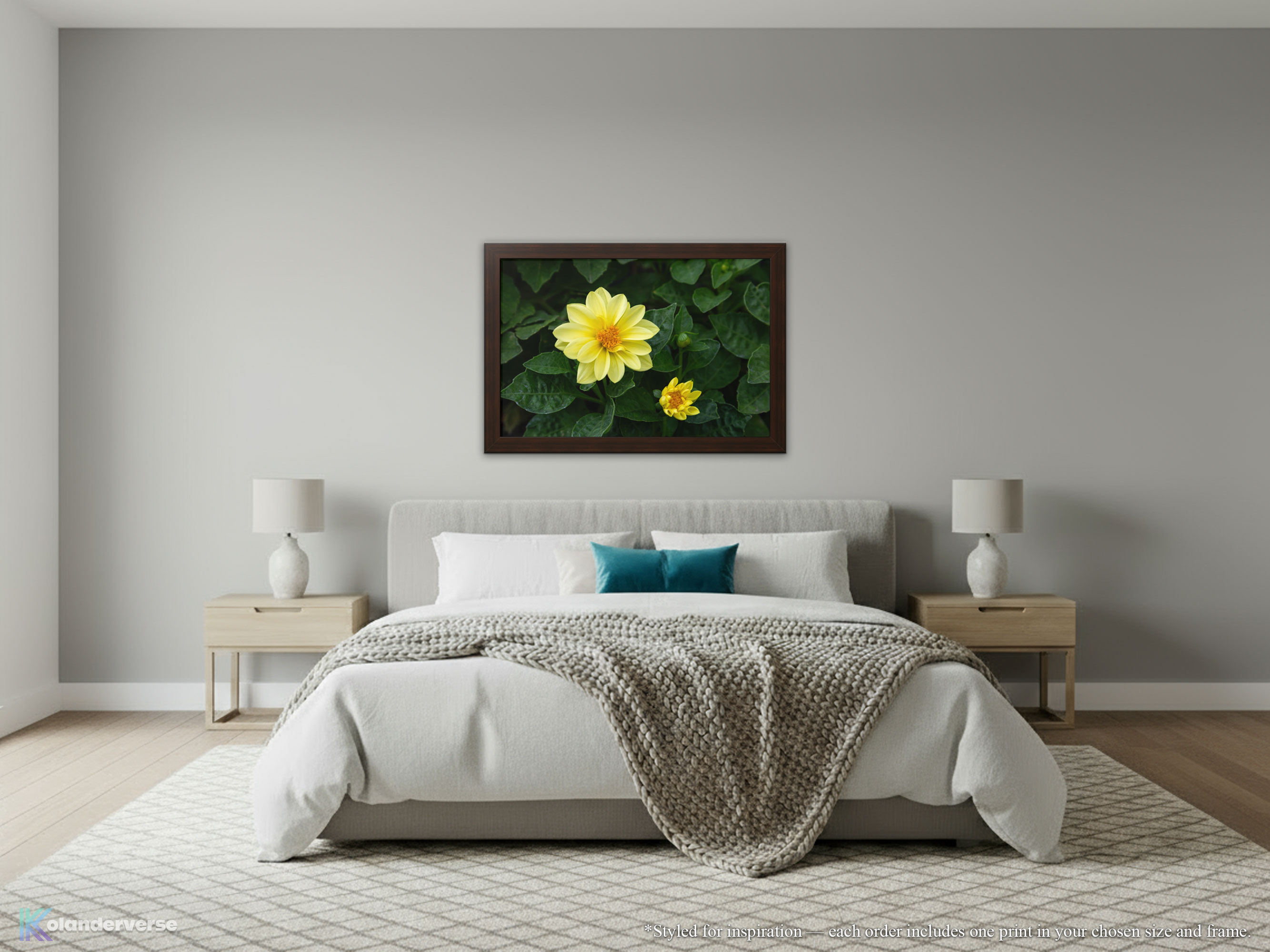 Yellow Dahlia Flower - Framed Print - Floral Botanical Photography Decor, Modern Farmhouse Artwork #37 product thumbnail image Yellow Dahlia Flower - Framed Print - Floral Botanical Photography Decor, Modern Farmhouse Artwork #37 product thumbnail image