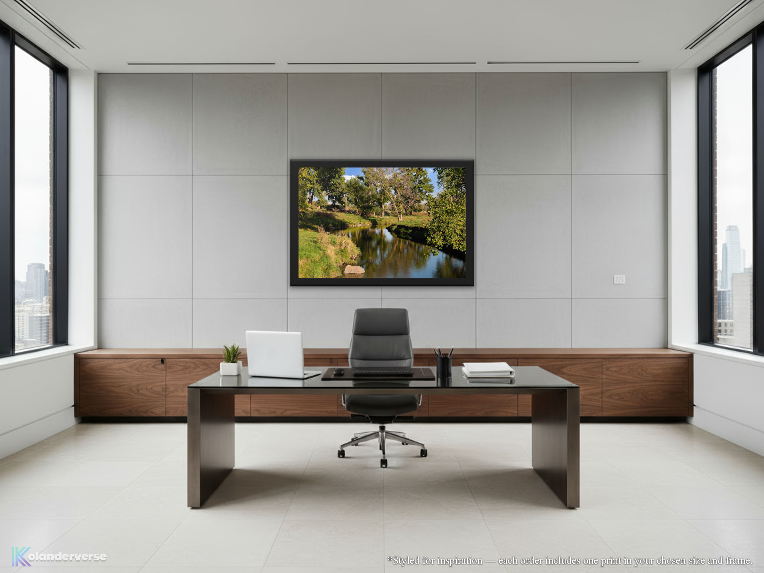 Creek Bend - Framed Print - Rural Riverbank Water Sky Reflection Landscape Photography Wall Art #42 product thumbnail image Creek Bend - Framed Print - Rural Riverbank Water Sky Reflection Landscape Photography Wall Art #42 product thumbnail image