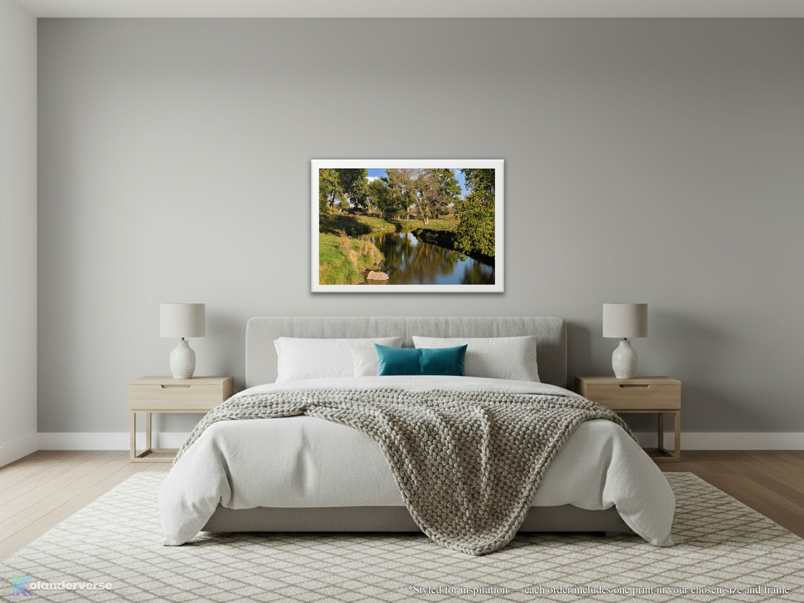 Creek Bend - Framed Print - Rural Riverbank Water Sky Reflection Landscape Photography Wall Art #42 product thumbnail image Creek Bend - Framed Print - Rural Riverbank Water Sky Reflection Landscape Photography Wall Art #42 product thumbnail image