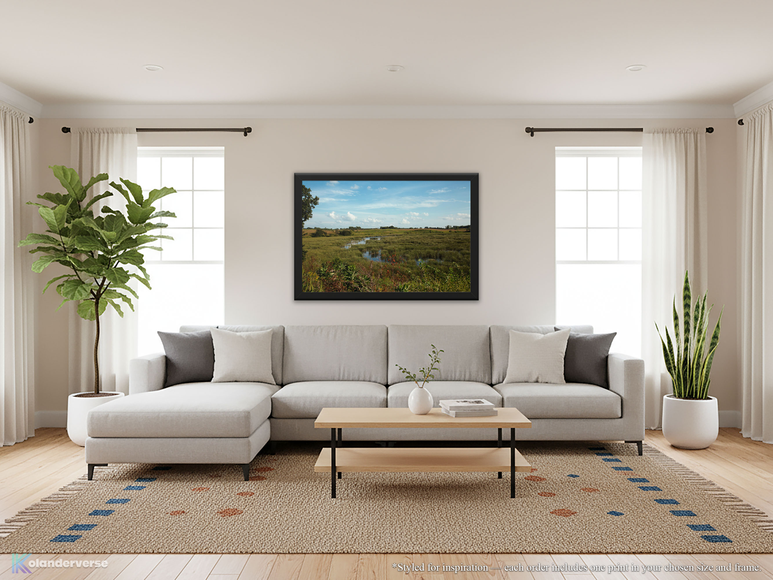 Wetlands Prairie - Framed Print - Landscape Photography, Rural Marsh Grassland Wall Art #54 product thumbnail image Wetlands Prairie - Framed Print - Landscape Photography, Rural Marsh Grassland Wall Art #54 product thumbnail image