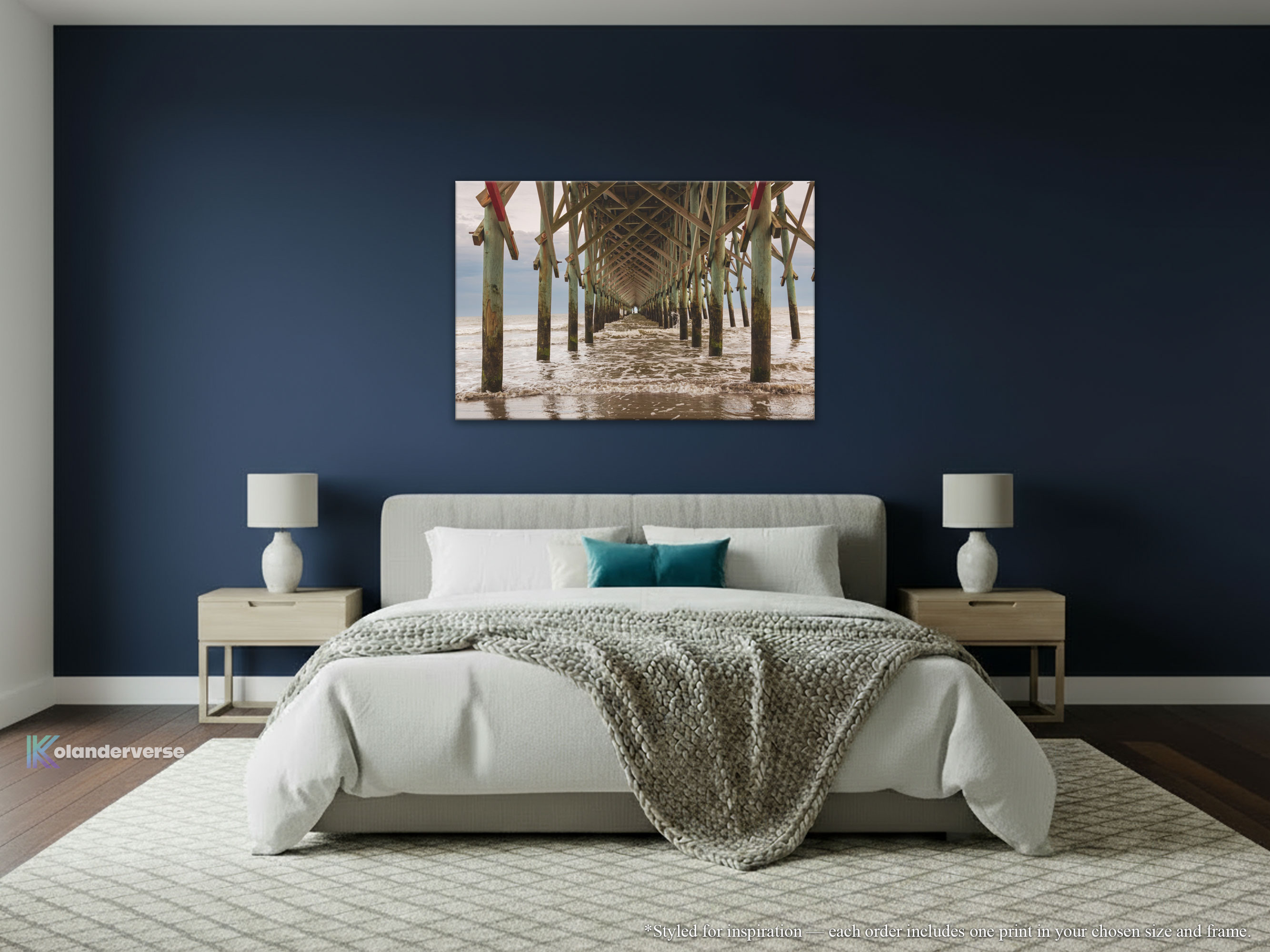 Folly Beach Pier - Canvas Print Vertical or Horizontal - South Carolina Coastal Photography – Symmetry Ocean Waves Under Pier Wall Art – Beach House Décor #58 product thumbnail image Folly Beach Pier - Canvas Print Vertical or Horizontal - South Carolina Coastal Photography – Symmetry Ocean Waves Under Pier Wall Art – Beach House Décor #58 product thumbnail image