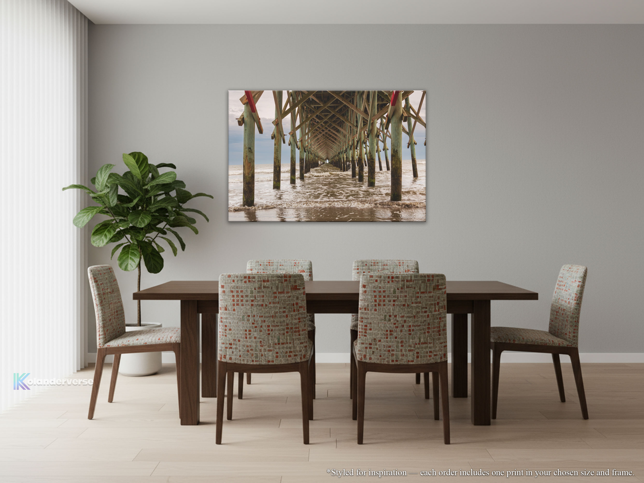 Folly Beach Pier - Canvas Print Vertical or Horizontal - South Carolina Coastal Photography – Symmetry Ocean Waves Under Pier Wall Art – Beach House Décor #58 product thumbnail image Folly Beach Pier - Canvas Print Vertical or Horizontal - South Carolina Coastal Photography – Symmetry Ocean Waves Under Pier Wall Art – Beach House Décor #58 product thumbnail image