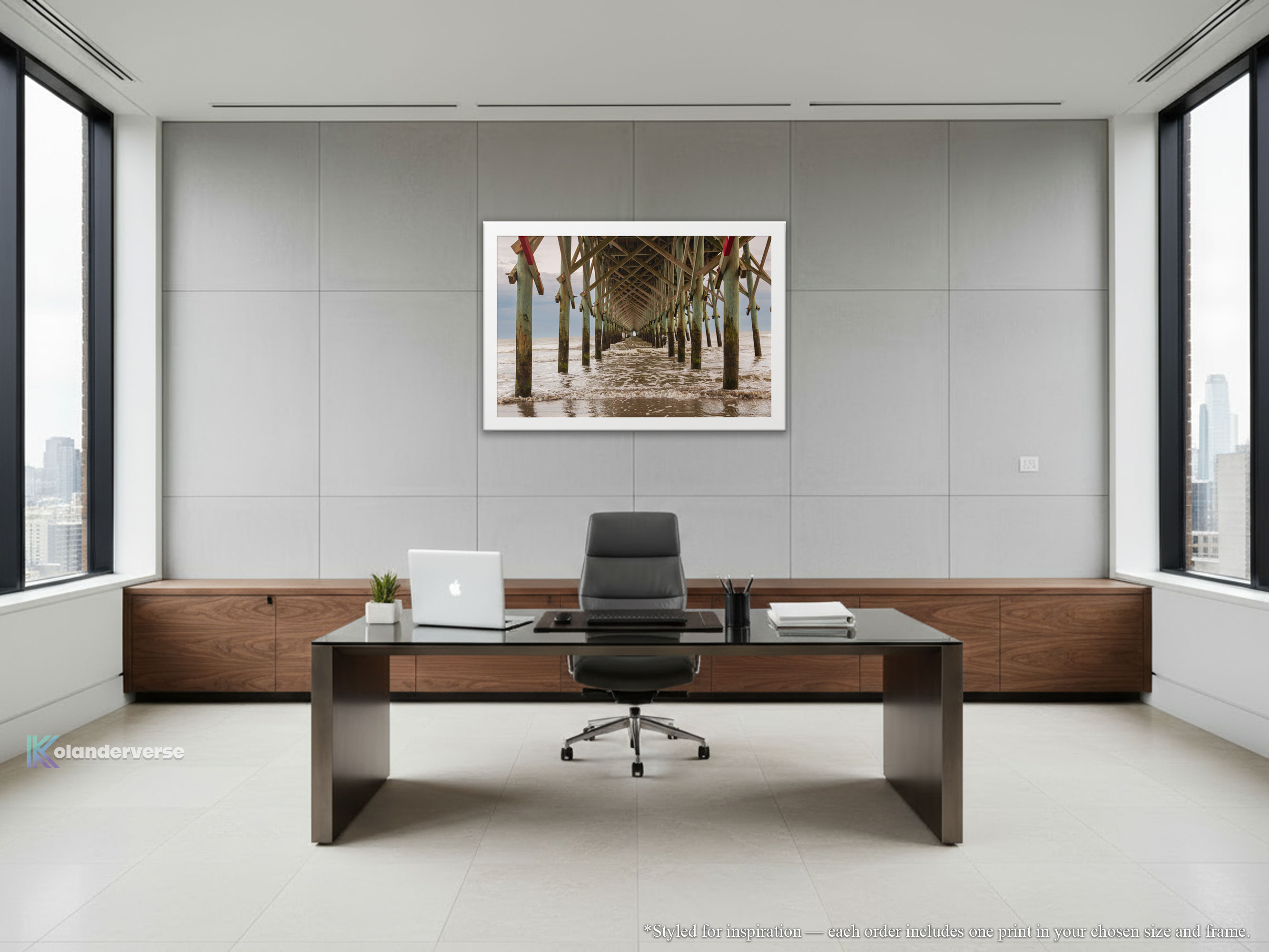 Folly Beach Pier - Framed Print Horizontal - South Carolina Coastal Photography – Symmetry Ocean Waves Under Pier Wall Art – Beach House Décor #58 product thumbnail image Folly Beach Pier - Framed Print Horizontal - South Carolina Coastal Photography – Symmetry Ocean Waves Under Pier Wall Art – Beach House Décor #58 product thumbnail image