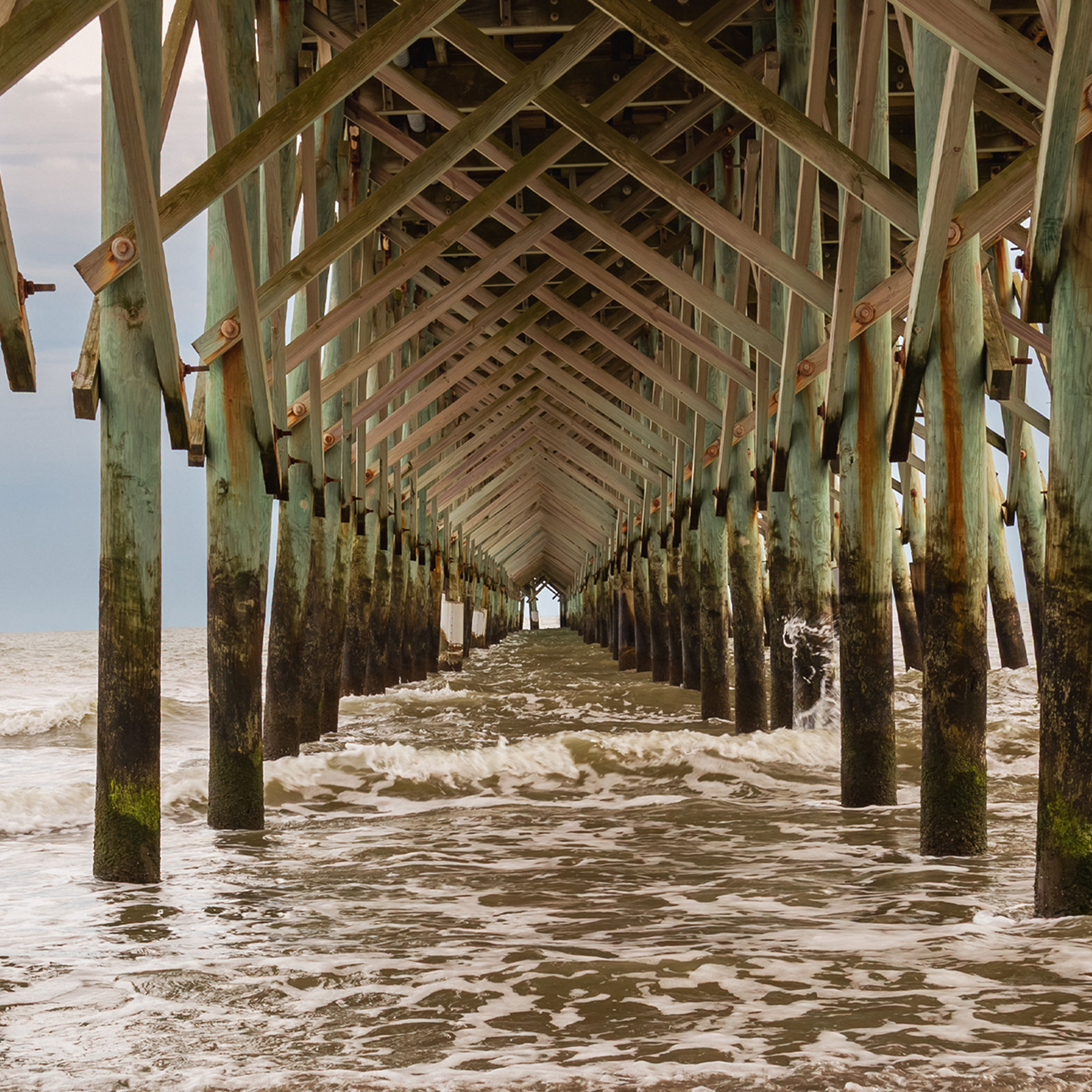 Folly Beach Pier - Framed Print Vertical - South Carolina Coastal Photography – Symmetry Ocean Waves Under Pier Wall Art – Beach House Décor #58 product thumbnail image Folly Beach Pier - Framed Print Vertical - South Carolina Coastal Photography – Symmetry Ocean Waves Under Pier Wall Art – Beach House Décor #58 product thumbnail image