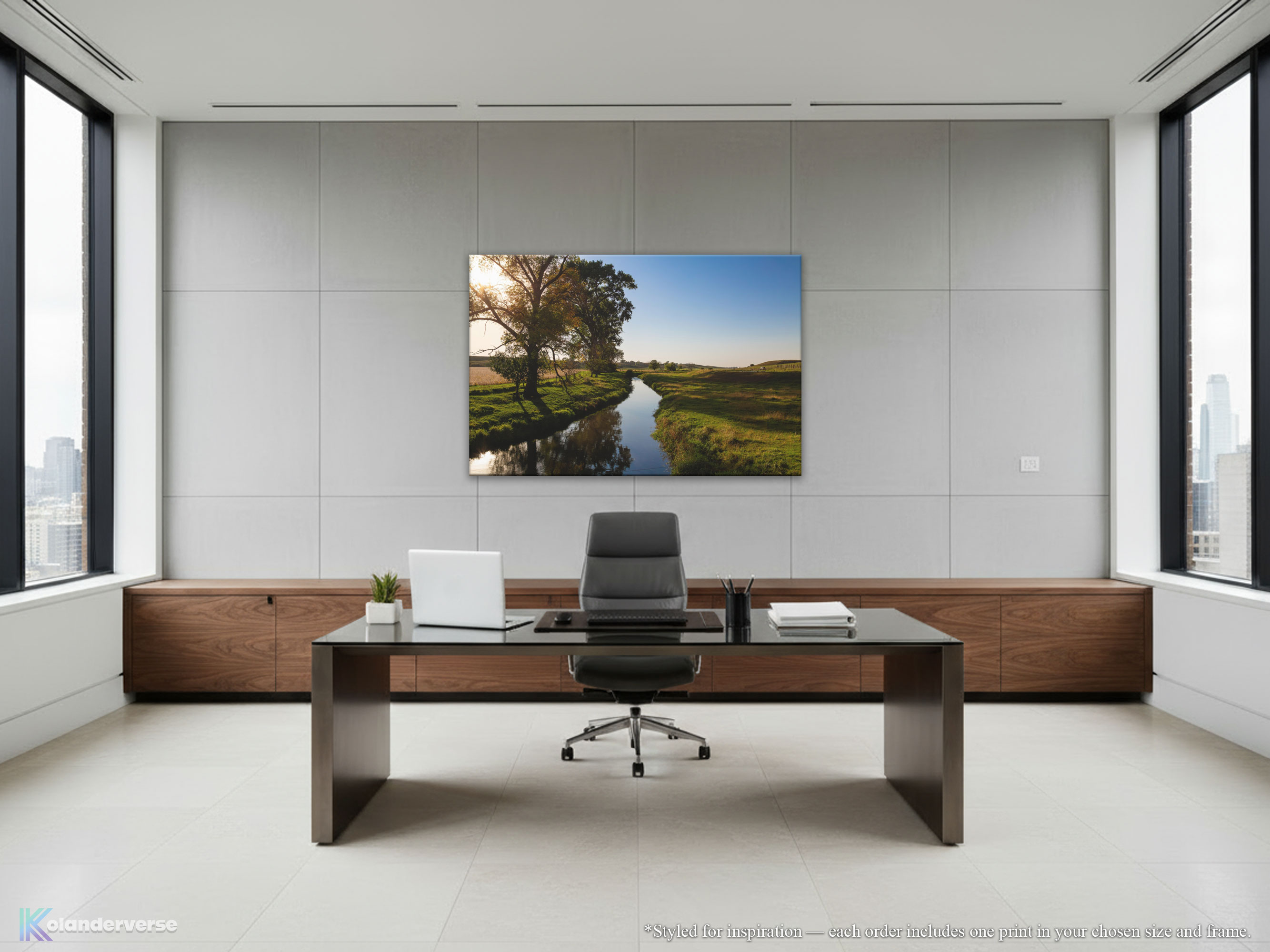 Golden Hour Creek Landscape - Canvas Print - Minnesota Countryside Photography, Peaceful Pasture Farmhouse Decor for Living Room or Office #3 product thumbnail image Golden Hour Creek Landscape - Canvas Print - Minnesota Countryside Photography, Peaceful Pasture Farmhouse Decor for Living Room or Office #3 product thumbnail image