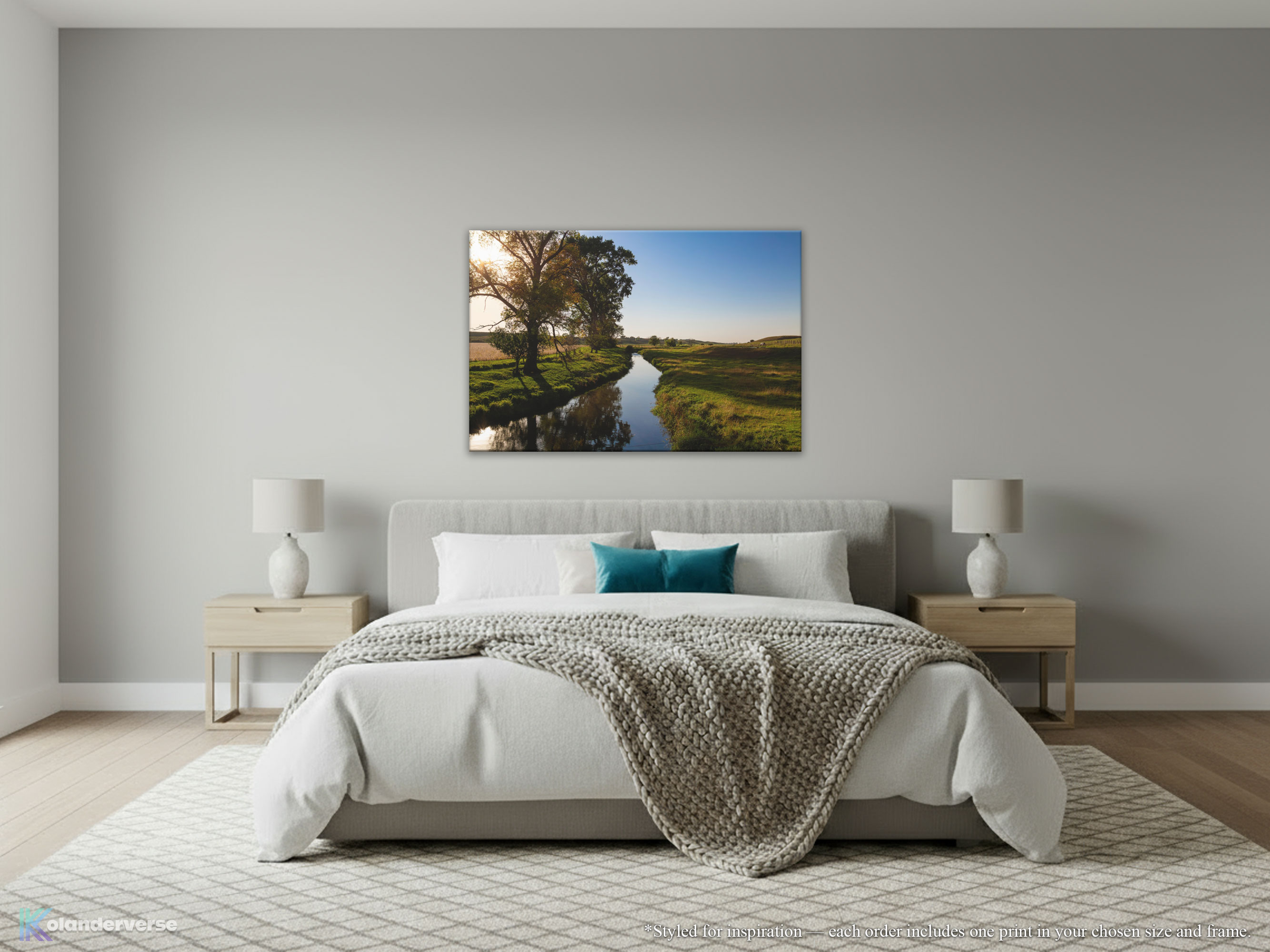 Golden Hour Creek Landscape - Canvas Print - Minnesota Countryside Photography, Peaceful Pasture Farmhouse Decor for Living Room or Office #3 product thumbnail image Golden Hour Creek Landscape - Canvas Print - Minnesota Countryside Photography, Peaceful Pasture Farmhouse Decor for Living Room or Office #3 product thumbnail image