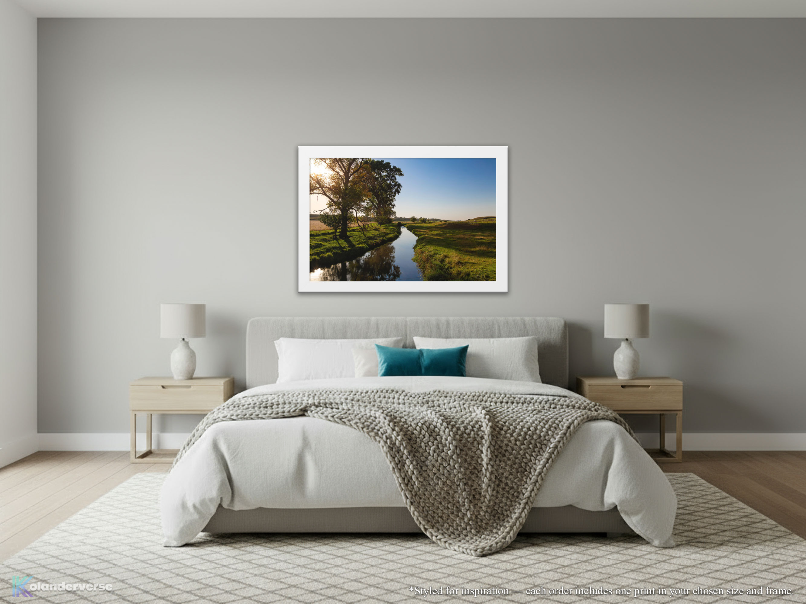 Golden Hour Creek Landscape - Framed Print - Minnesota Countryside Photography, Peaceful Pasture Farmhouse Decor for Living Room or Office #3 product thumbnail image Golden Hour Creek Landscape - Framed Print - Minnesota Countryside Photography, Peaceful Pasture Farmhouse Decor for Living Room or Office #3 product thumbnail image