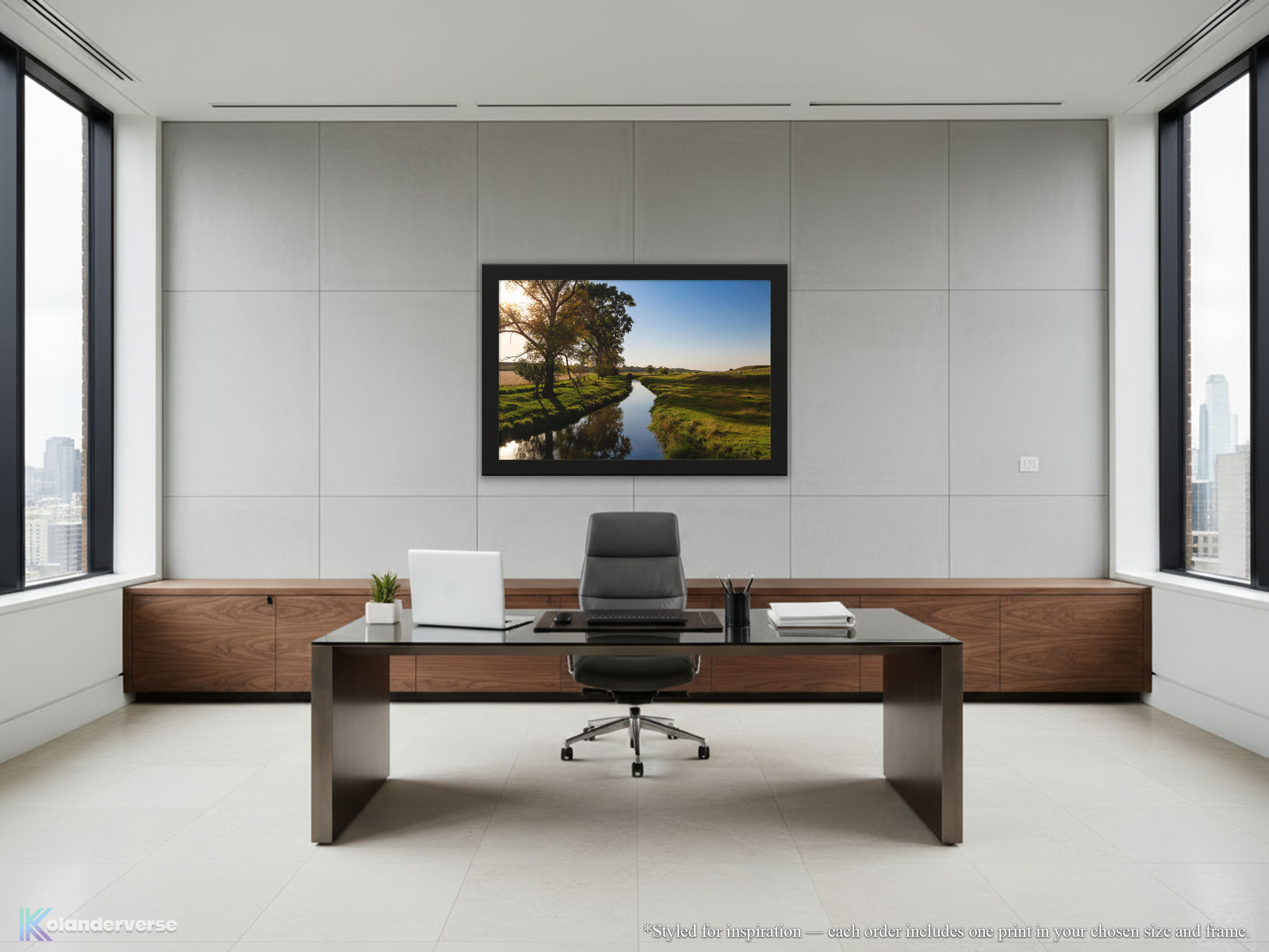 Golden Hour Creek Landscape - Framed Print - Minnesota Countryside Photography, Peaceful Pasture Farmhouse Decor for Living Room or Office #3 product thumbnail image Golden Hour Creek Landscape - Framed Print - Minnesota Countryside Photography, Peaceful Pasture Farmhouse Decor for Living Room or Office #3 product thumbnail image