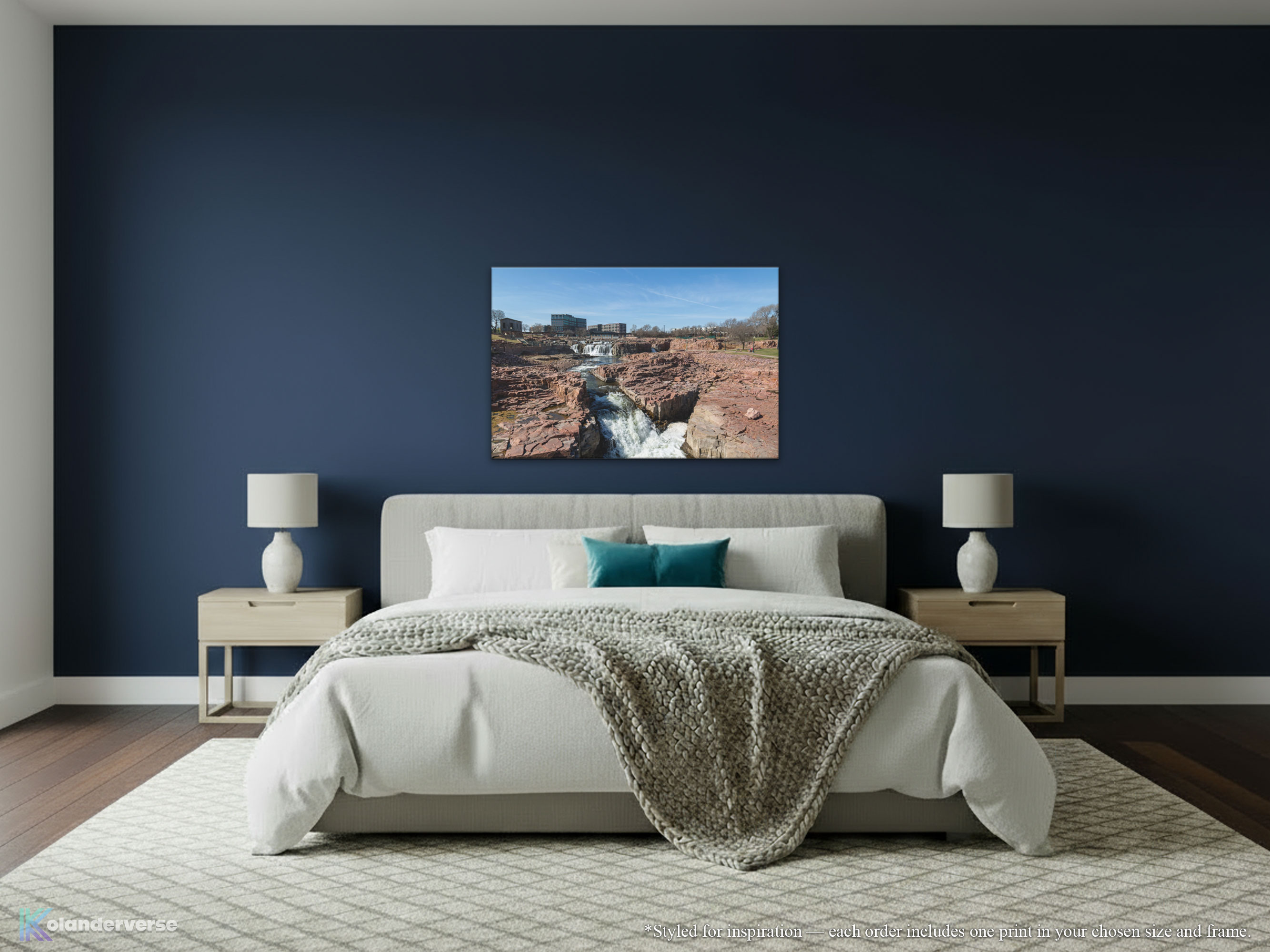 Falls Park Waterfalls - Canvas Print - Sioux Falls South Dakota Print – Quartzite Nature Landscape Photography Wall Art #6 product thumbnail image