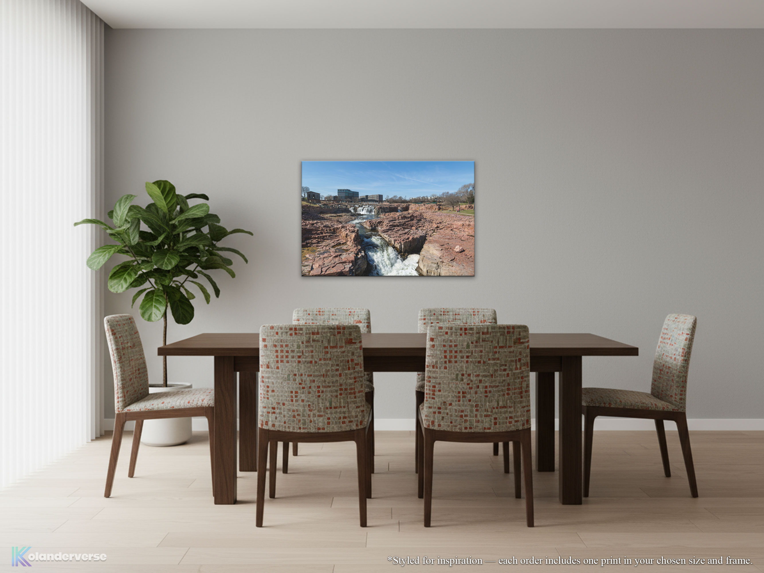 Falls Park Waterfalls - Canvas Print - Sioux Falls South Dakota Print – Quartzite Nature Landscape Photography Wall Art #6 product thumbnail image
