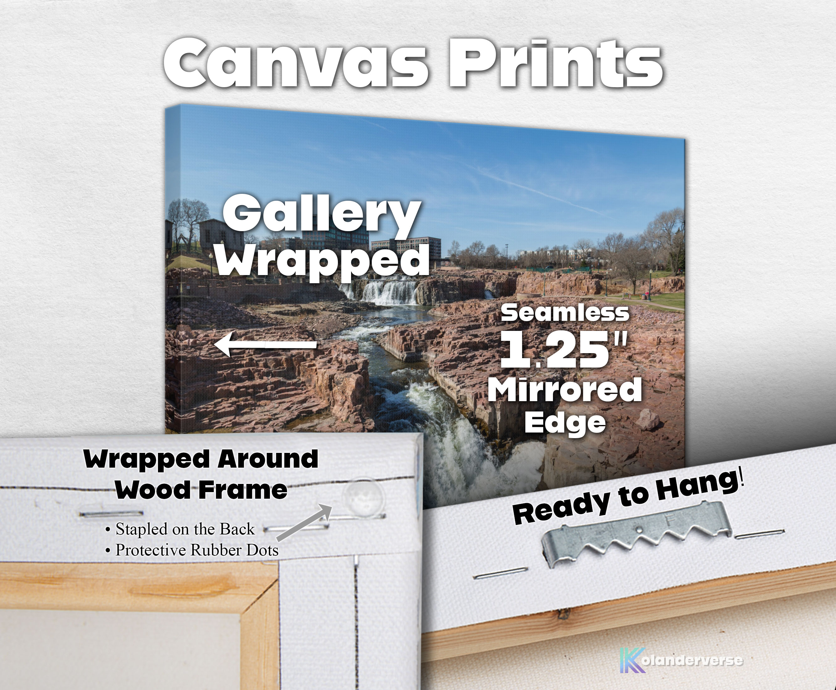 Falls Park Waterfalls - Canvas Print - Sioux Falls South Dakota Print – Quartzite Nature Landscape Photography Wall Art #6 product thumbnail image Falls Park Waterfalls - Canvas Print - Sioux Falls South Dakota Print – Quartzite Nature Landscape Photography Wall Art #6 product thumbnail image