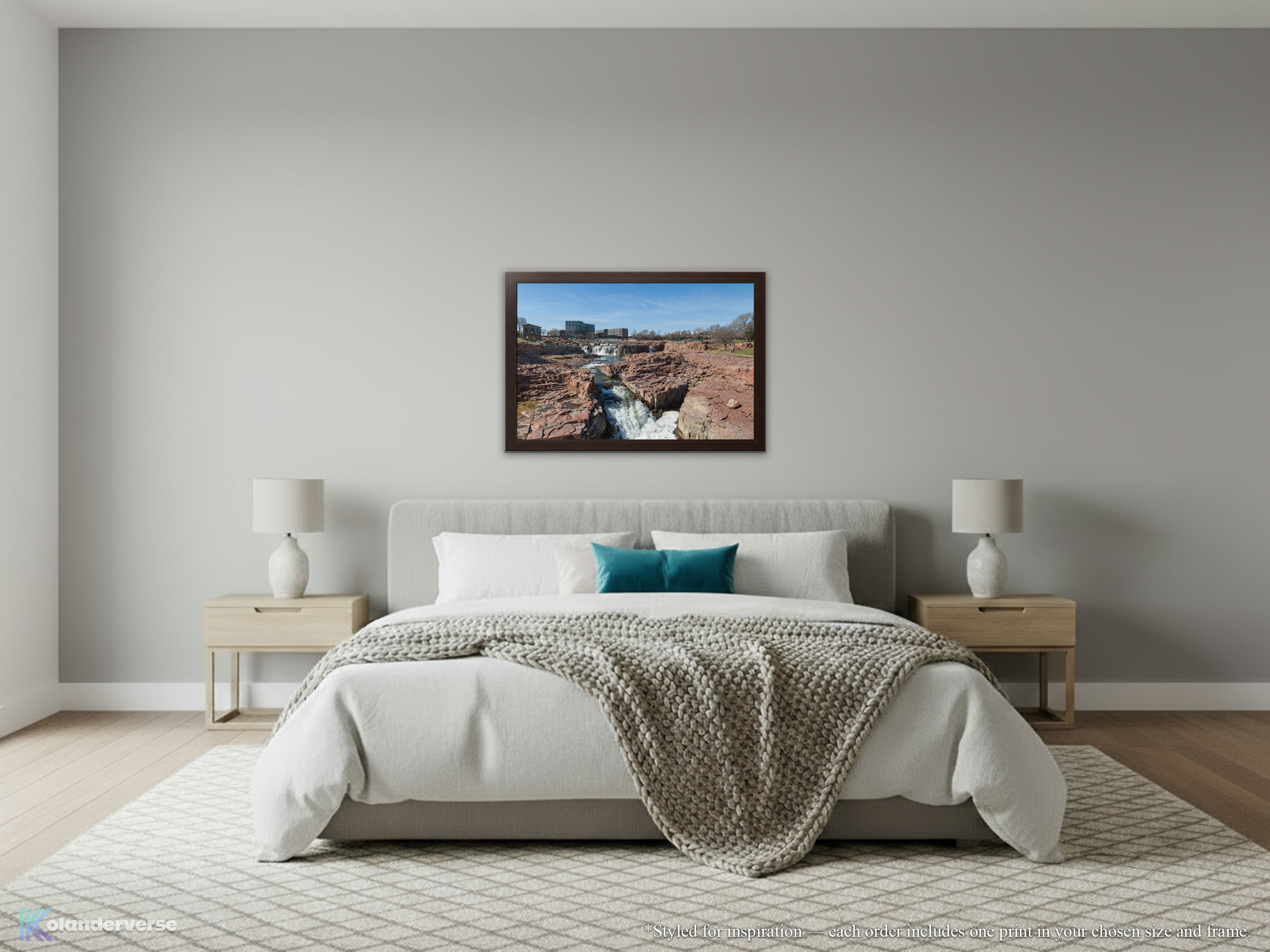 Falls Park Waterfalls - Framed Print - Sioux Falls South Dakota Print – Quartzite Nature Landscape Photography Wall Art #6 product thumbnail image