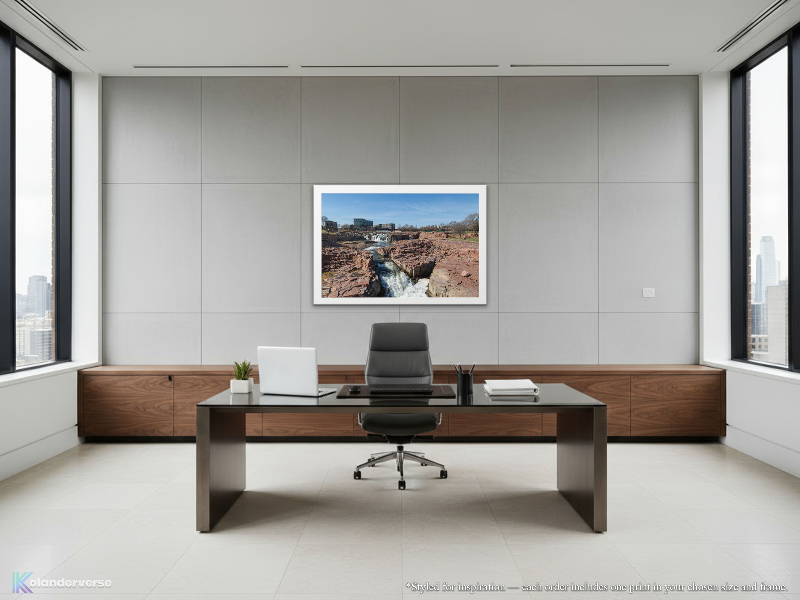 Falls Park Waterfalls - Framed Print - Sioux Falls South Dakota Print – Quartzite Nature Landscape Photography Wall Art #6 product thumbnail image