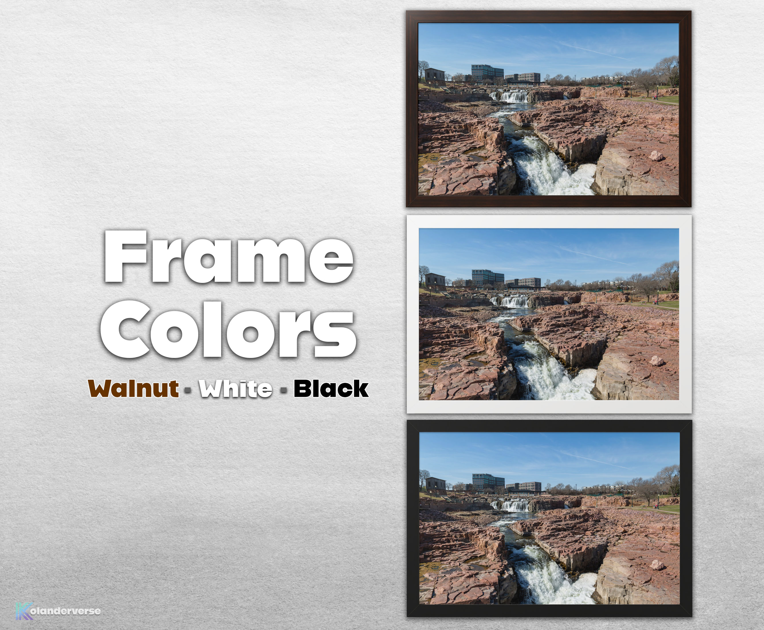 Falls Park Waterfalls - Framed Print - Sioux Falls South Dakota Print – Quartzite Nature Landscape Photography Wall Art #6 product thumbnail image