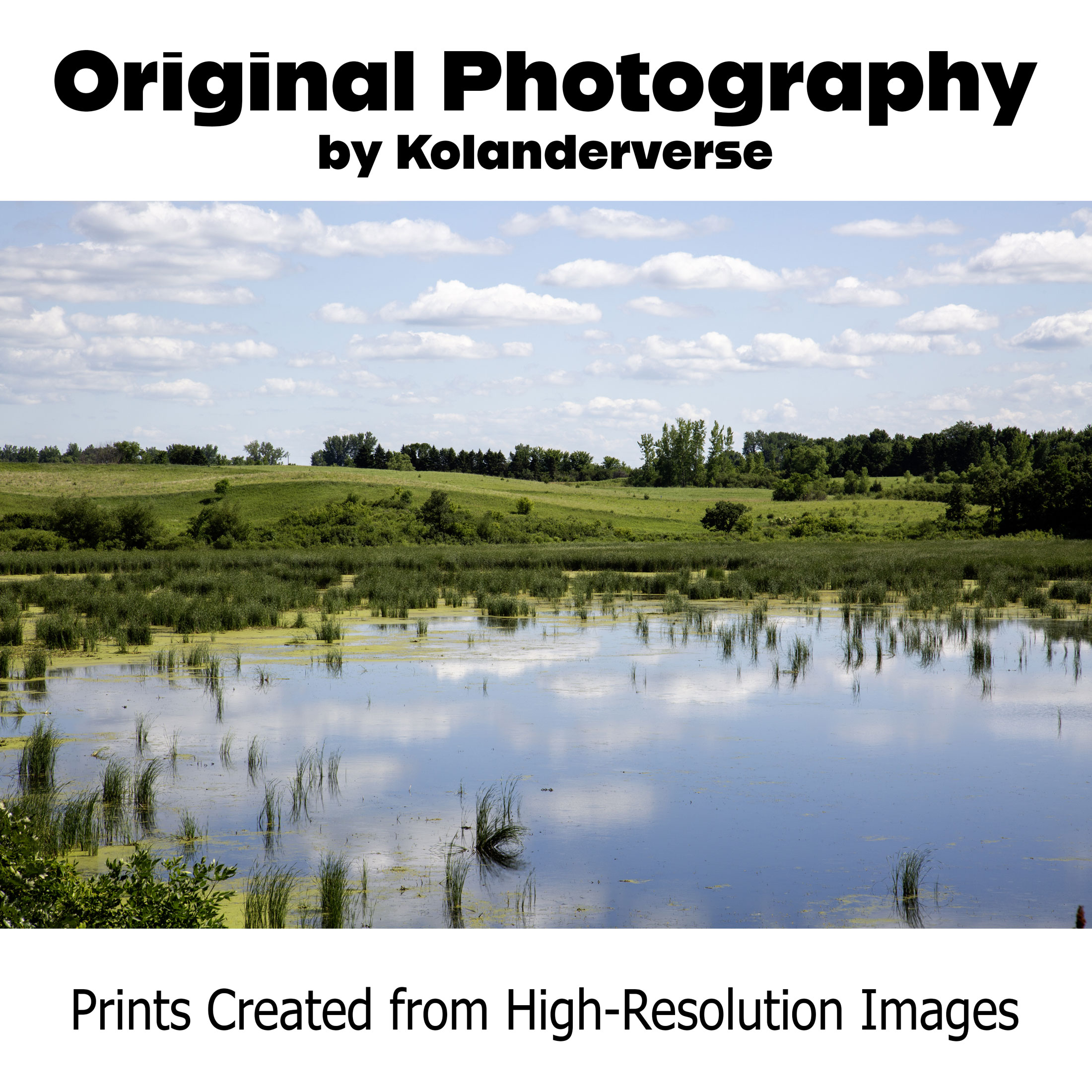 Minnesota Wetlands - Framed Print - Marsh Lake Water  Reflection Landscape, Rustic Wall Photography, Countryside Prairie #7 product thumbnail image