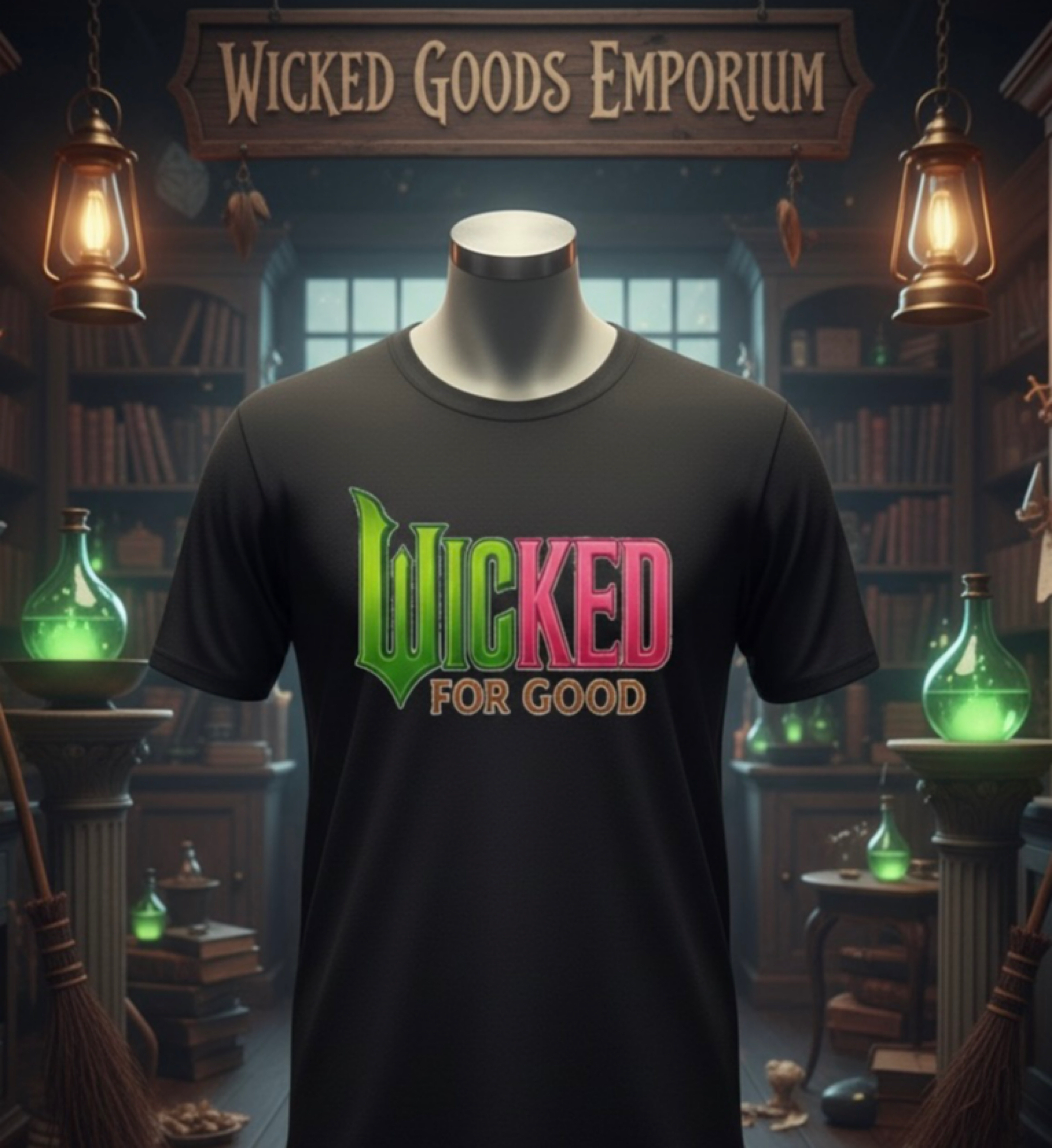 Wicked For Good T-Shirt Broadway Musical Tee Witch Wizard Musical Merch Gift product thumbnail image Wicked For Good T-Shirt Broadway Musical Tee Witch Wizard Musical Merch Gift product thumbnail image