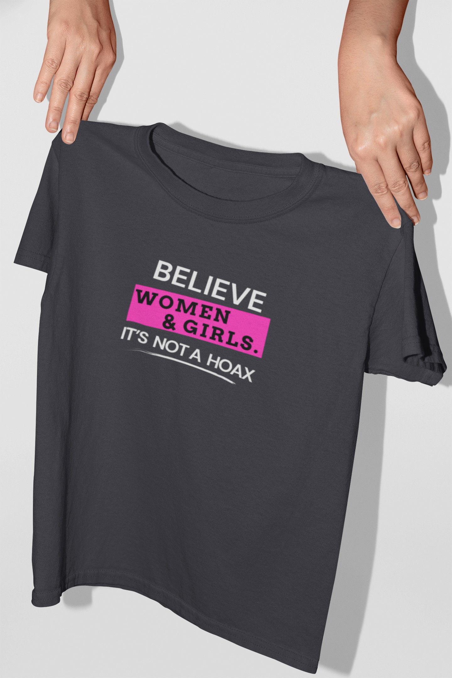 Believe Women & Girls Statement Unisex Jersey Tee. Soft Short Sleeve product thumbnail image Believe Women & Girls Statement Unisex Jersey Tee. Soft Short Sleeve product thumbnail image