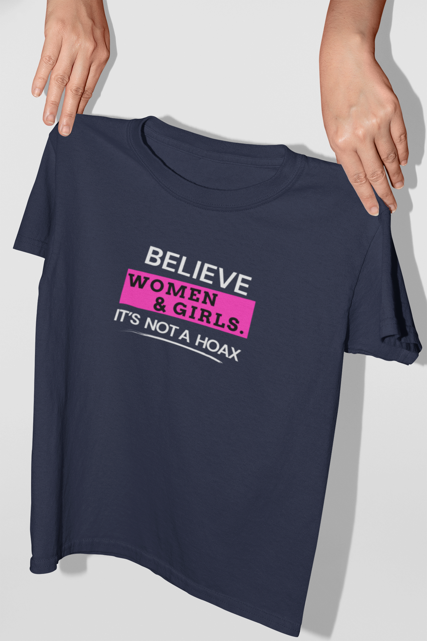 Believe Women & Girls Statement Unisex Jersey Tee. Soft Short Sleeve product thumbnail image Believe Women & Girls Statement Unisex Jersey Tee. Soft Short Sleeve product thumbnail image