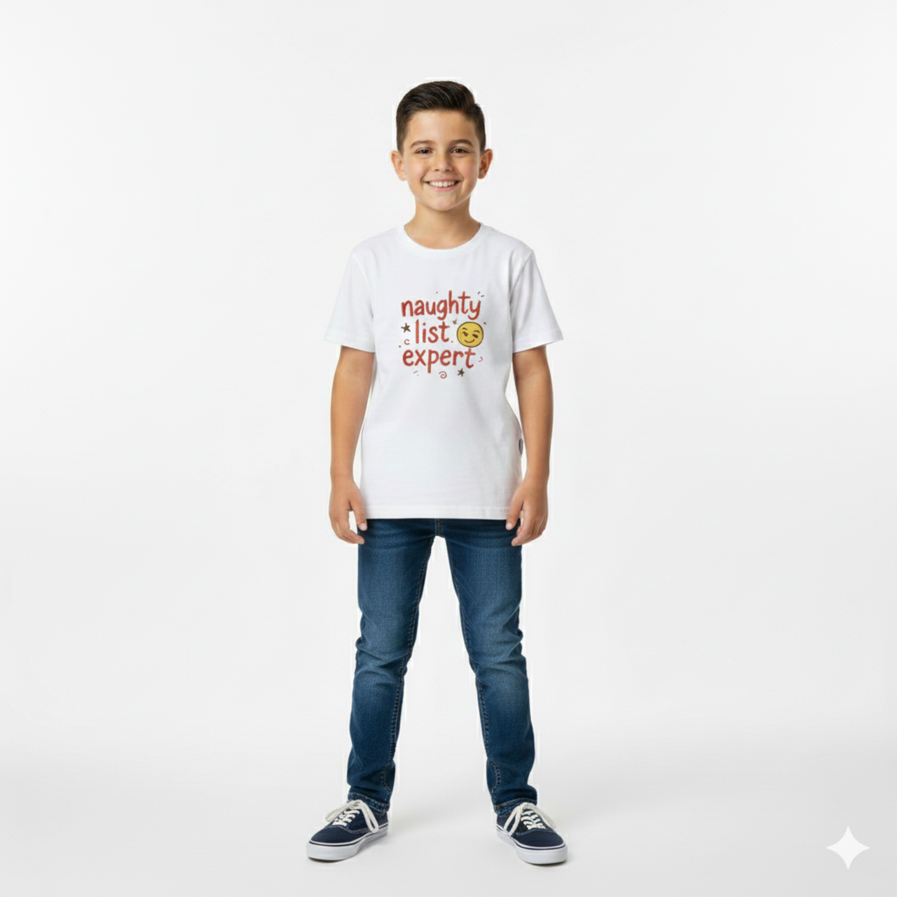 Kids T-Shirt — "Naughty List Expert" Funny Holiday Tee for Boys & Girls Kids T-Shirt — "Naughty List Expert" Funny Holiday Tee for Boys & Girls