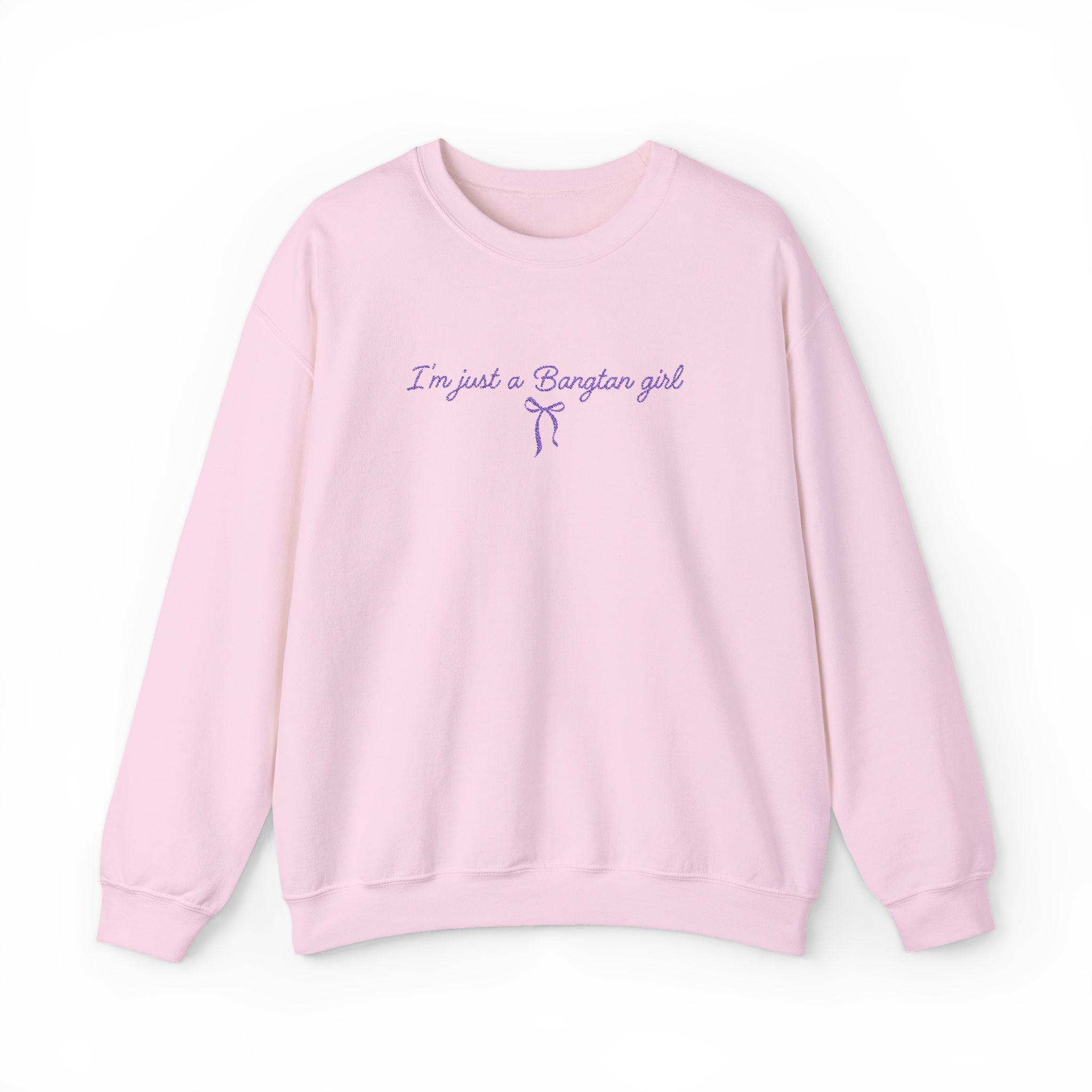 EMBROIDERED PURPLE THREAD Bangtan Girl Unisex Sweatshirt product thumbnail image EMBROIDERED PURPLE THREAD Bangtan Girl Unisex Sweatshirt product thumbnail image