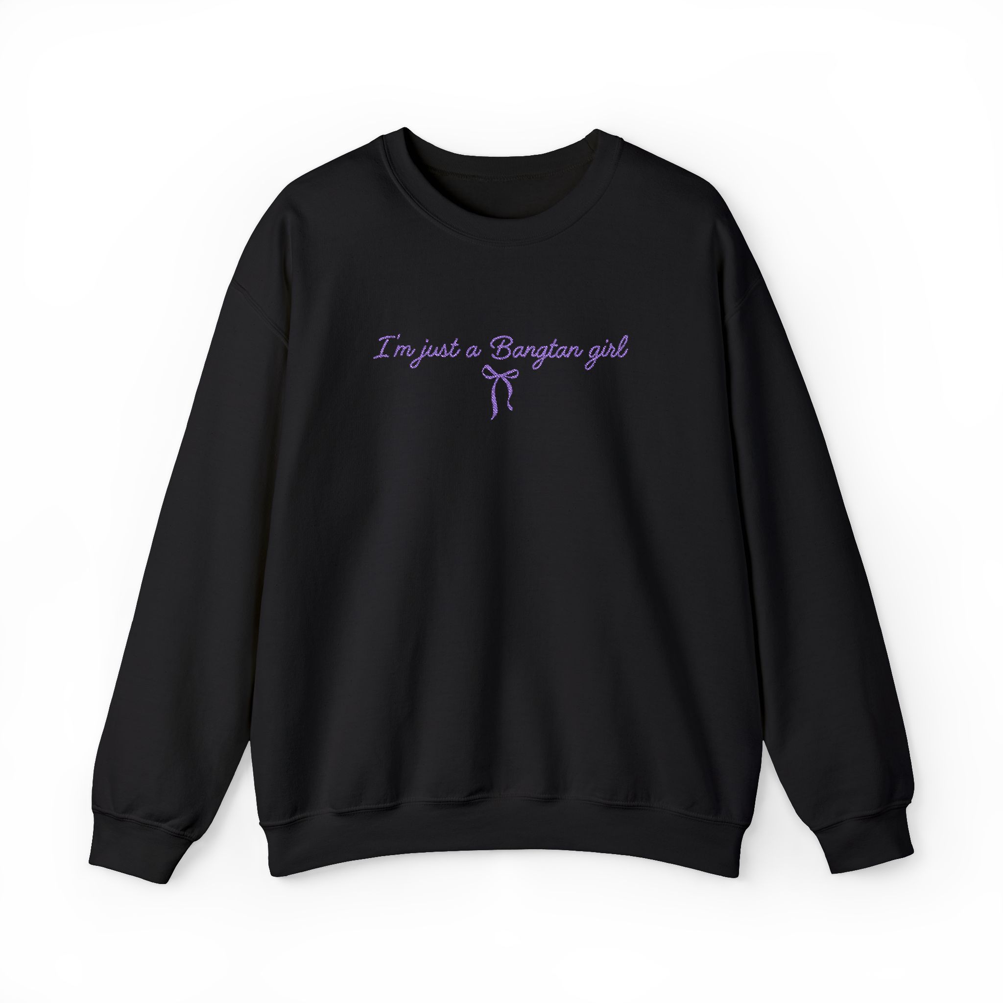 EMBROIDERED PURPLE THREAD Bangtan Girl Unisex Sweatshirt product thumbnail image EMBROIDERED PURPLE THREAD Bangtan Girl Unisex Sweatshirt product thumbnail image
