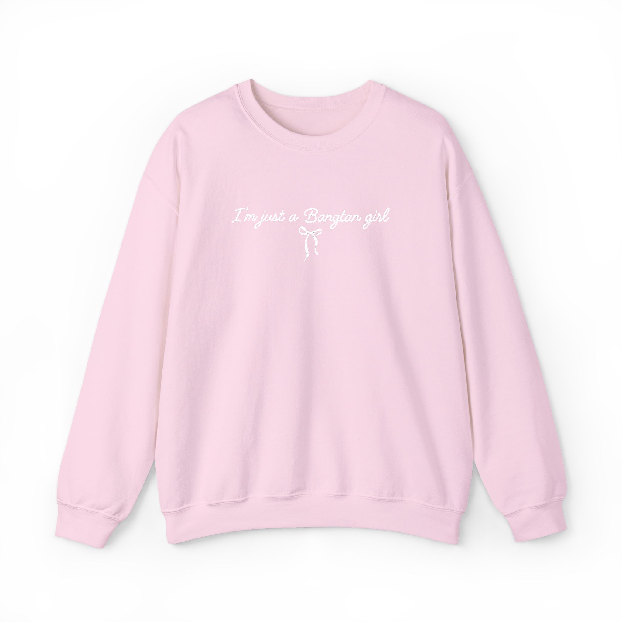 EMBROIDERED WHITE THREAD Bangtan Girl Unisex Sweatshirt product thumbnail image EMBROIDERED WHITE THREAD Bangtan Girl Unisex Sweatshirt product thumbnail image