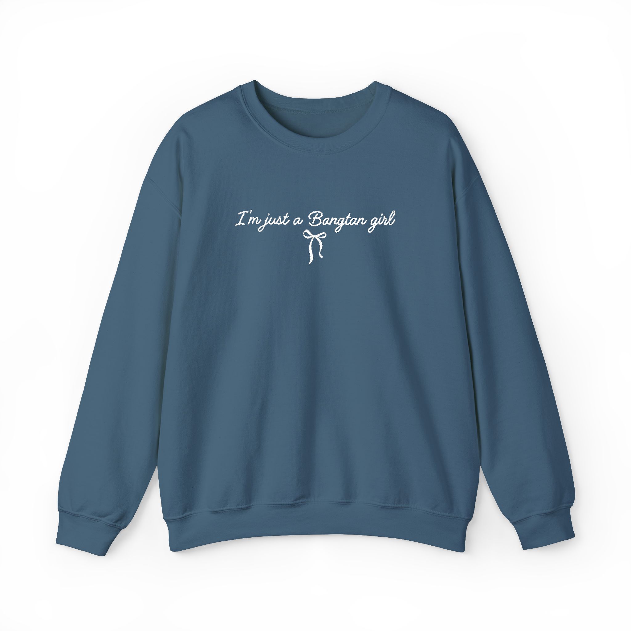 EMBROIDERED WHITE THREAD Bangtan Girl Unisex Sweatshirt product thumbnail image EMBROIDERED WHITE THREAD Bangtan Girl Unisex Sweatshirt product thumbnail image