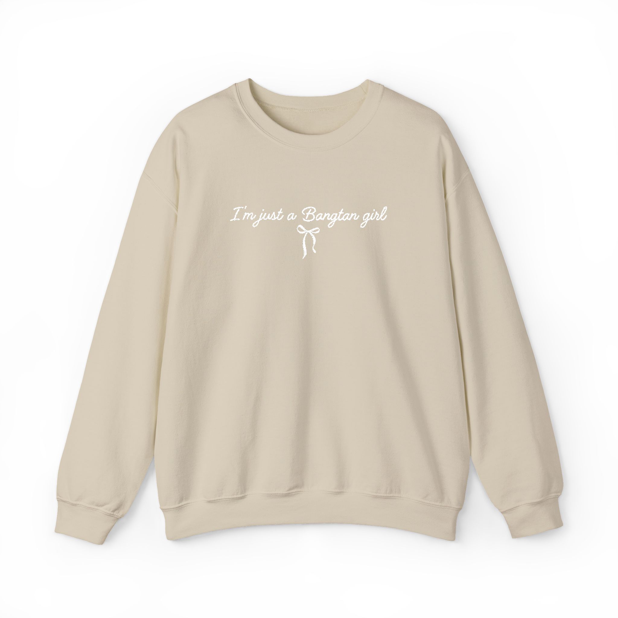 EMBROIDERED WHITE THREAD Bangtan Girl Unisex Sweatshirt product thumbnail image EMBROIDERED WHITE THREAD Bangtan Girl Unisex Sweatshirt product thumbnail image
