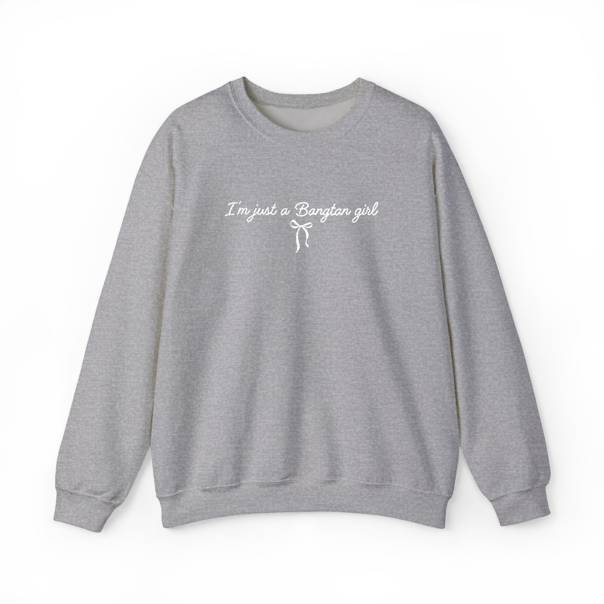 EMBROIDERED WHITE THREAD Bangtan Girl Unisex Sweatshirt product thumbnail image EMBROIDERED WHITE THREAD Bangtan Girl Unisex Sweatshirt product thumbnail image