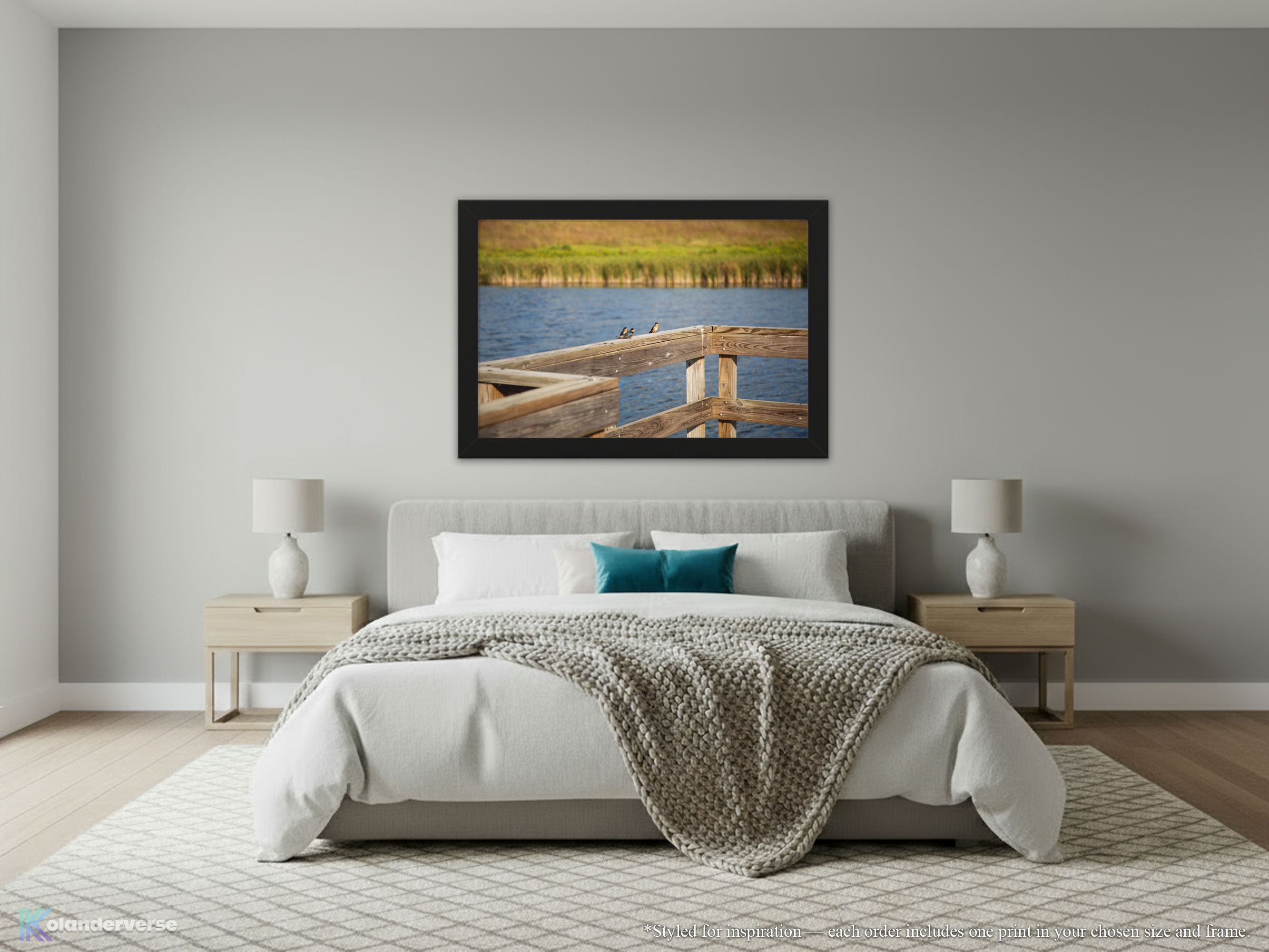 Barn Swallow Birds Wetlands - Framed Print -Wildlife Photography Minnesota Lake, Marsh Water Countryside Nature Décor #18 product thumbnail image