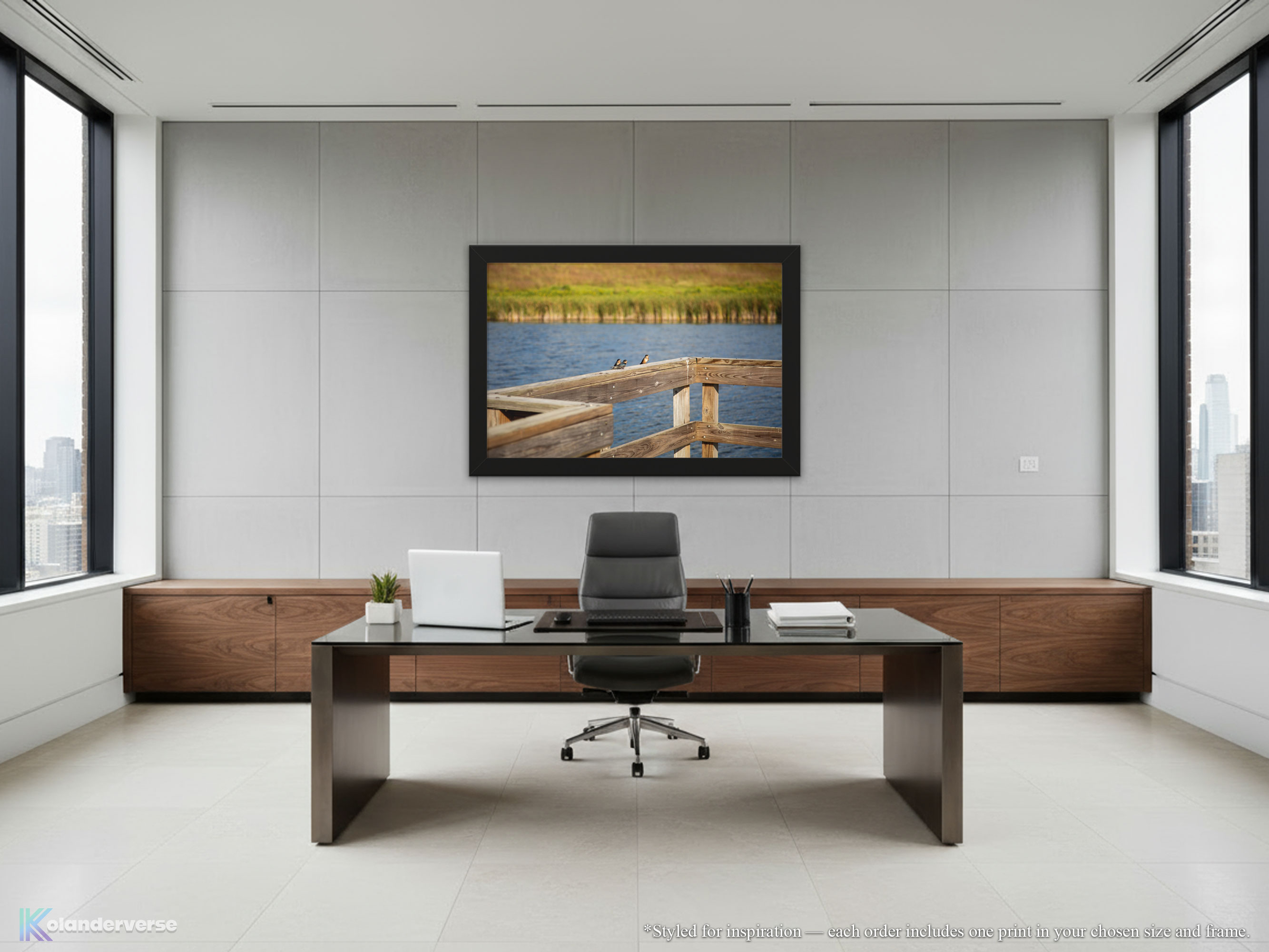 Barn Swallow Birds Wetlands - Framed Print -Wildlife Photography Minnesota Lake, Marsh Water Countryside Nature Décor #18 product thumbnail image