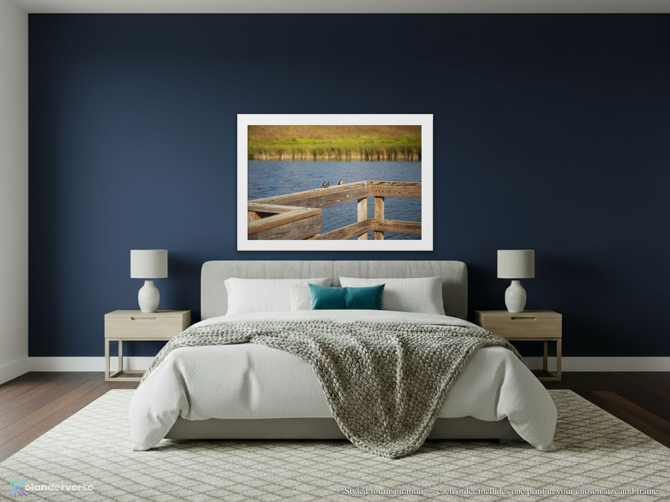Barn Swallow Birds Wetlands - Framed Print -Wildlife Photography Minnesota Lake, Marsh Water Countryside Nature Décor #18 product thumbnail image