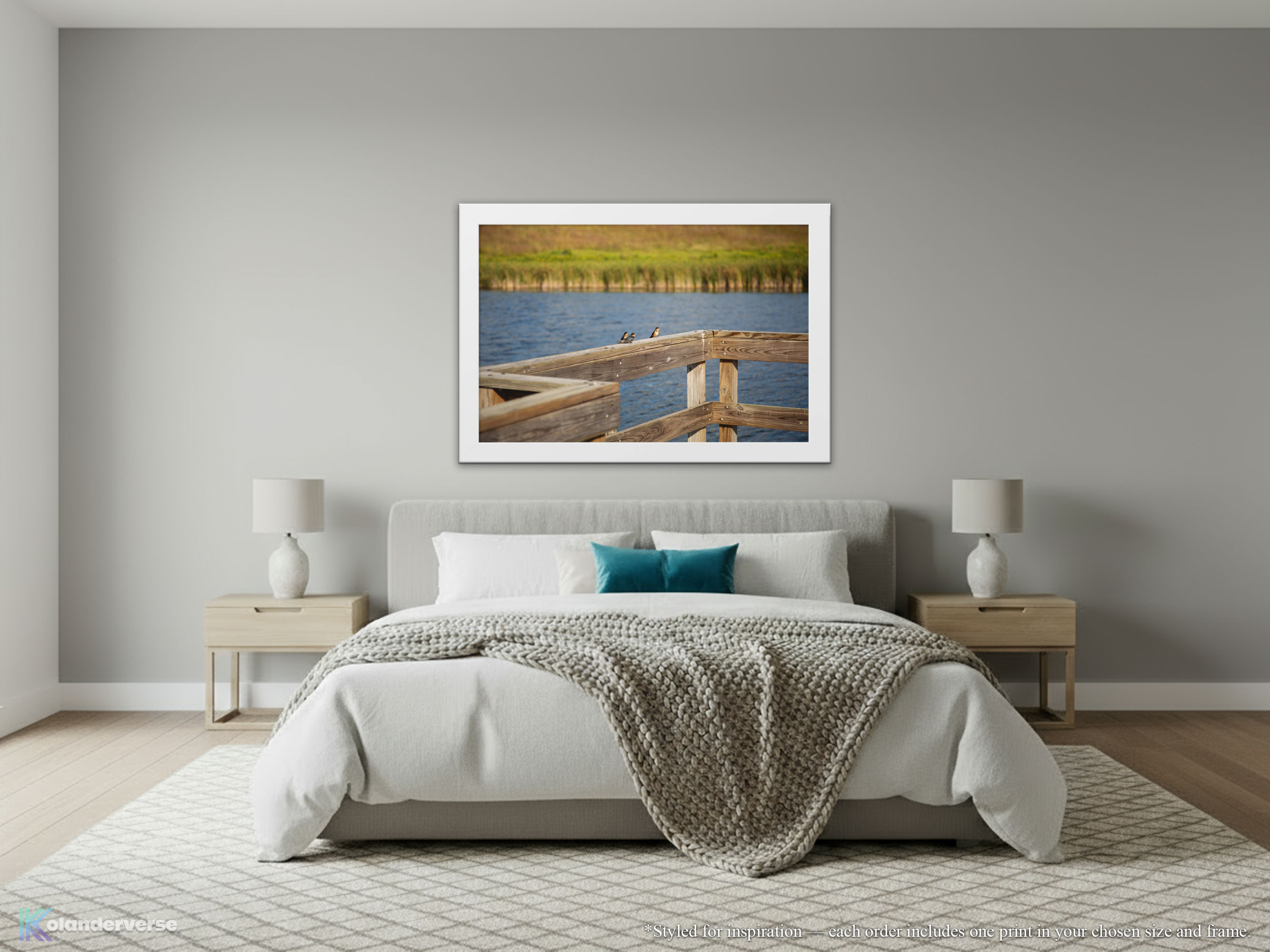 Barn Swallow Birds Wetlands - Framed Print -Wildlife Photography Minnesota Lake, Marsh Water Countryside Nature Décor #18 product thumbnail image