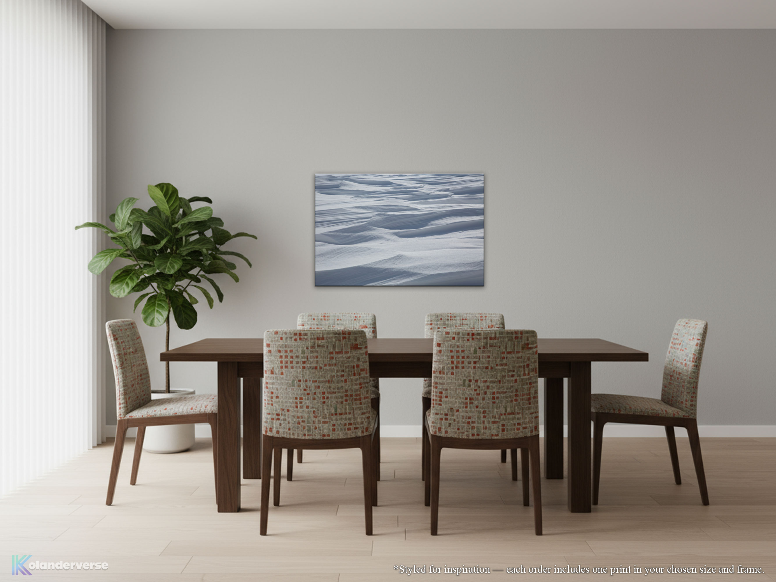 Snow Drifts Photography – Canvas Print - Minimalist Abstract Landscape, Nature Shades of Blue and White Winter Wall Art #23 product thumbnail image Snow Drifts Photography – Canvas Print - Minimalist Abstract Landscape, Nature Shades of Blue and White Winter Wall Art #23 product thumbnail image