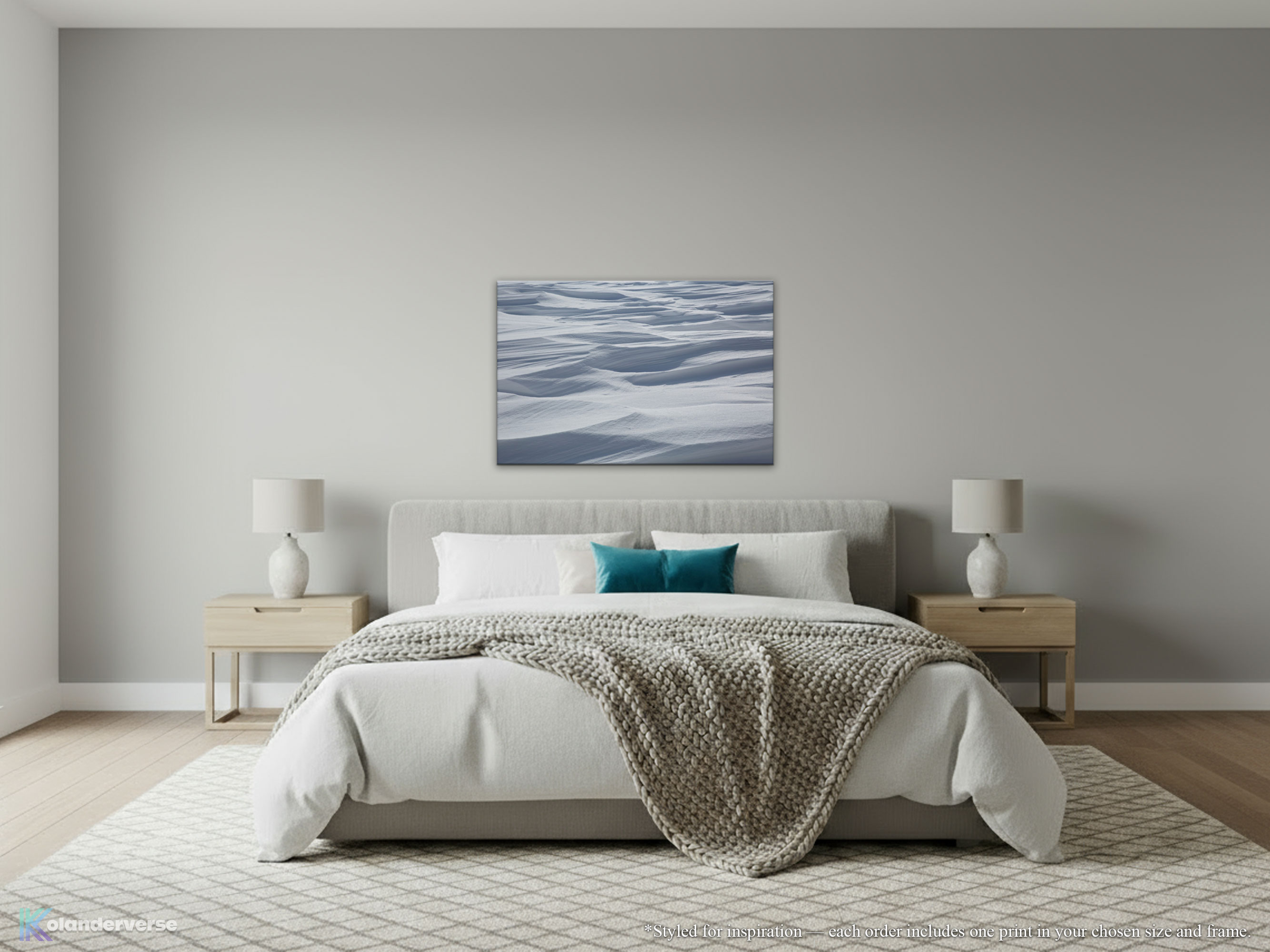Snow Drifts Photography – Canvas Print - Minimalist Abstract Landscape, Nature Shades of Blue and White Winter Wall Art #23 product thumbnail image Snow Drifts Photography – Canvas Print - Minimalist Abstract Landscape, Nature Shades of Blue and White Winter Wall Art #23 product thumbnail image