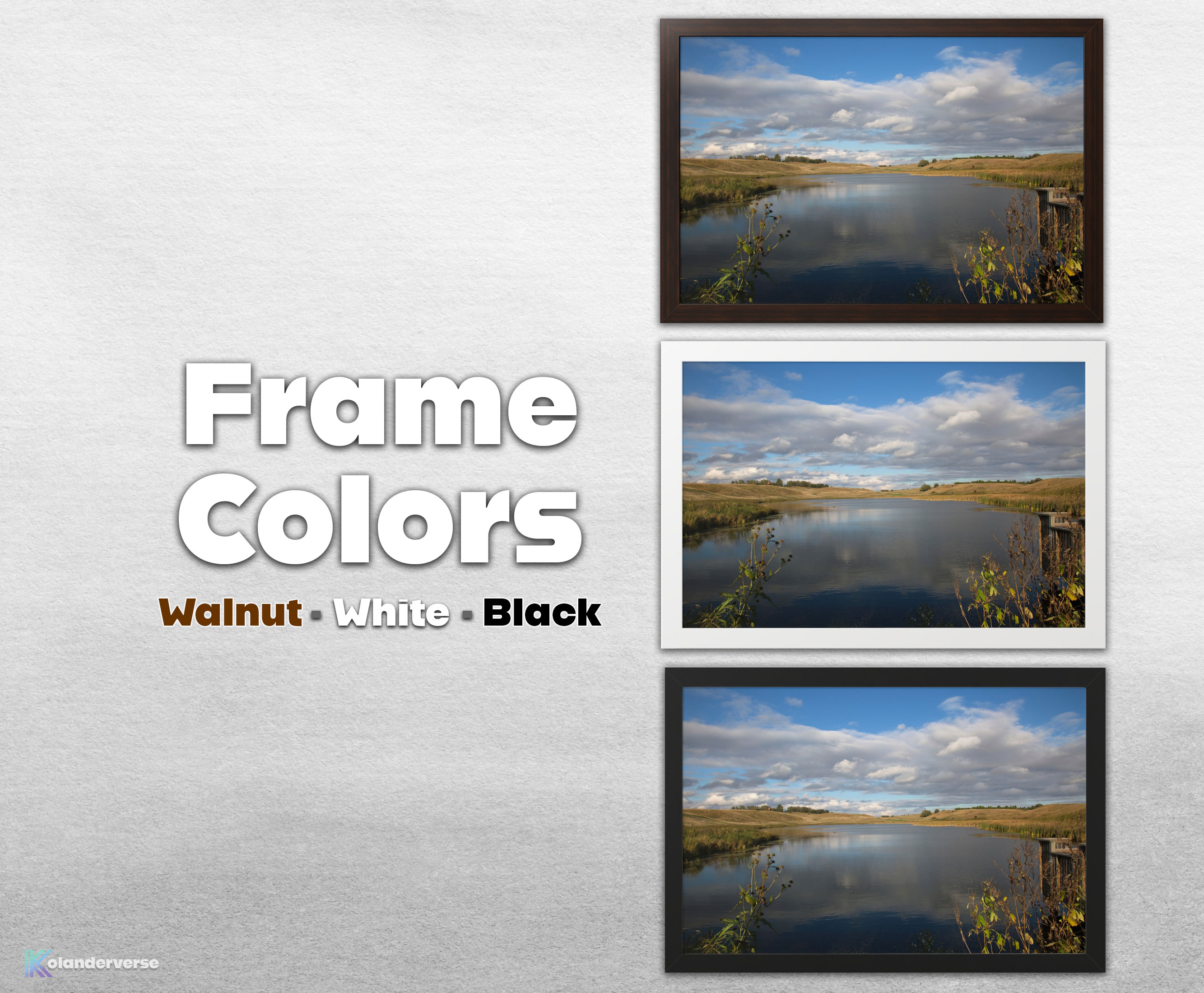 Prairie Lake - Framed Print - Minnesota Wetlands Photography Landscape - Countryside Water Rustic Wall Art #24 product thumbnail image
