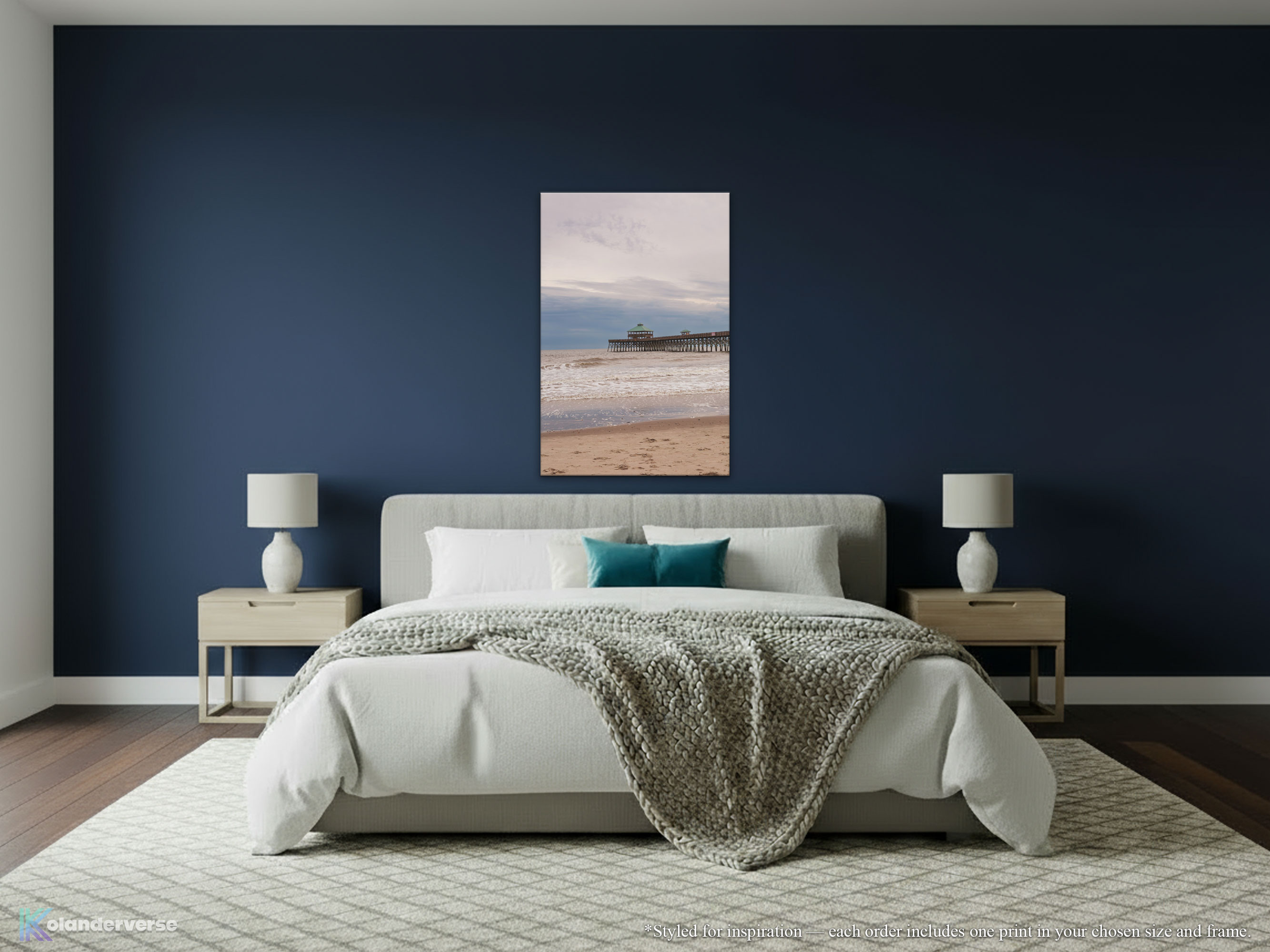 Folly Beach South Carolina - Canvas Print - Coastal Ocean Shoreline and Fishing Pier Photography Wall Art #25 product thumbnail image Folly Beach South Carolina - Canvas Print - Coastal Ocean Shoreline and Fishing Pier Photography Wall Art #25 product thumbnail image