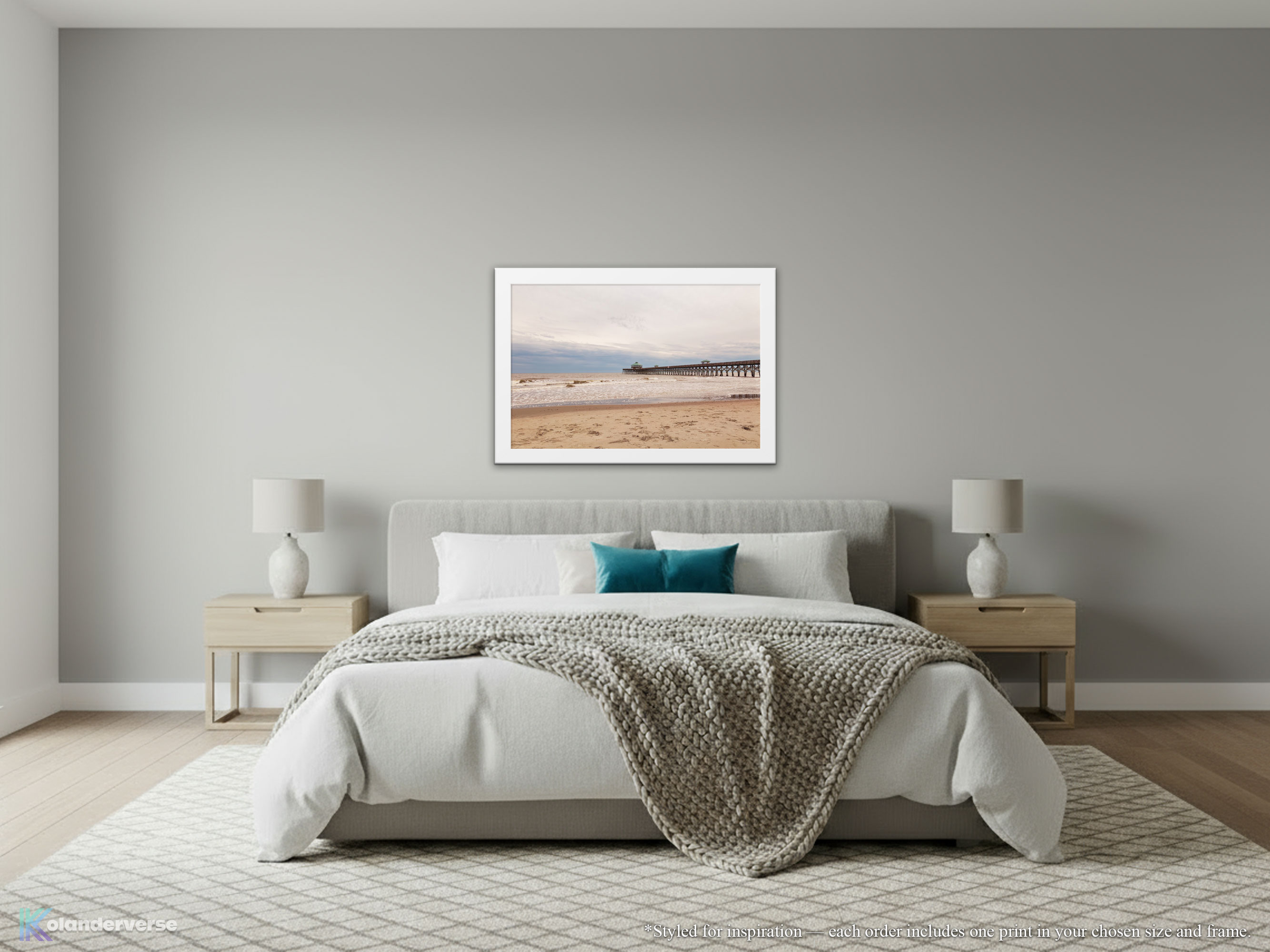Folly Beach South Carolina - Framed Print Horizontal - Coastal Ocean Shoreline and Fishing Pier Photography Wall Art #25 product thumbnail image Folly Beach South Carolina - Framed Print Horizontal - Coastal Ocean Shoreline and Fishing Pier Photography Wall Art #25 product thumbnail image